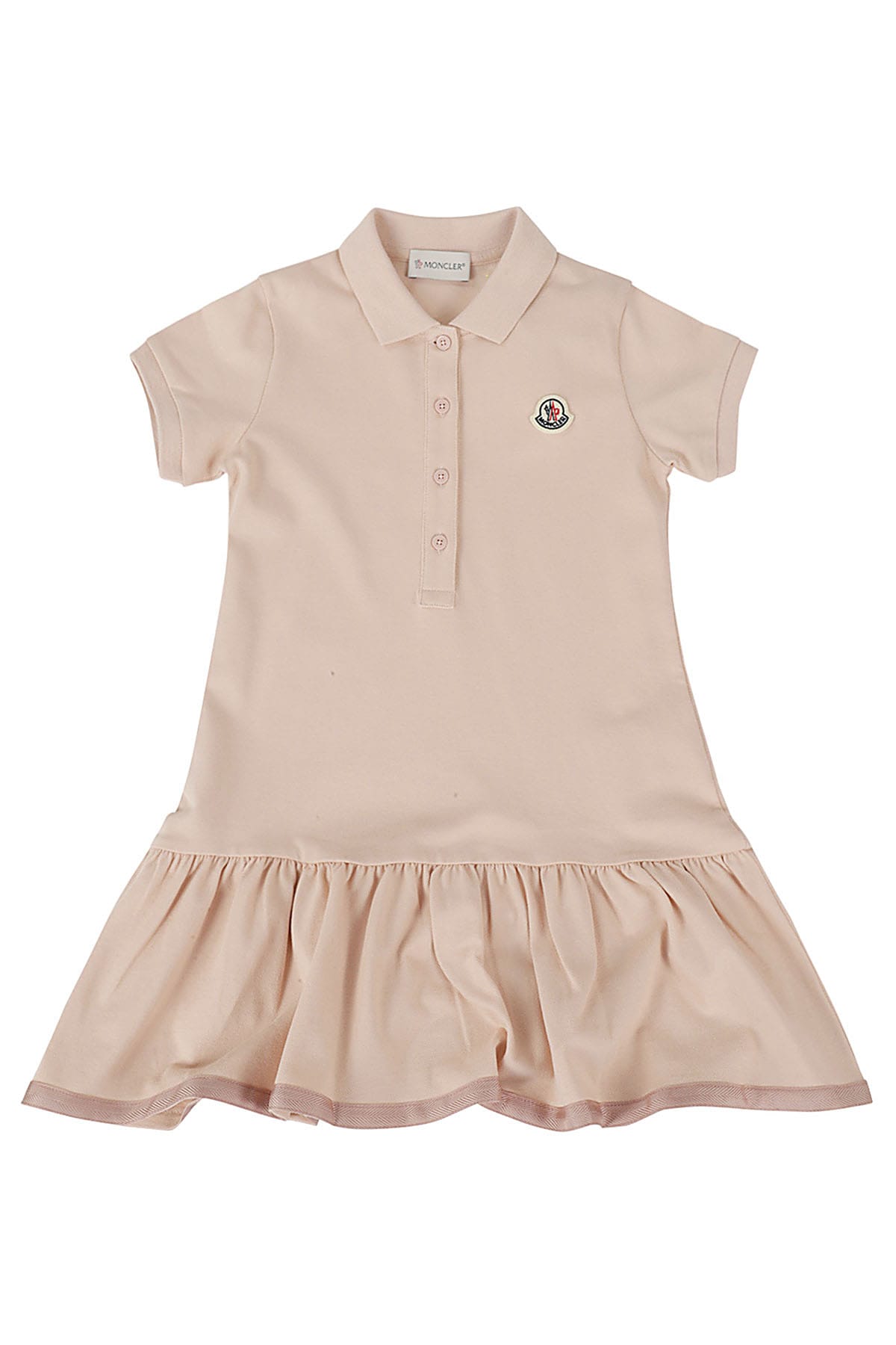 Moncler Kids' Dress Polo Neck In Rosa