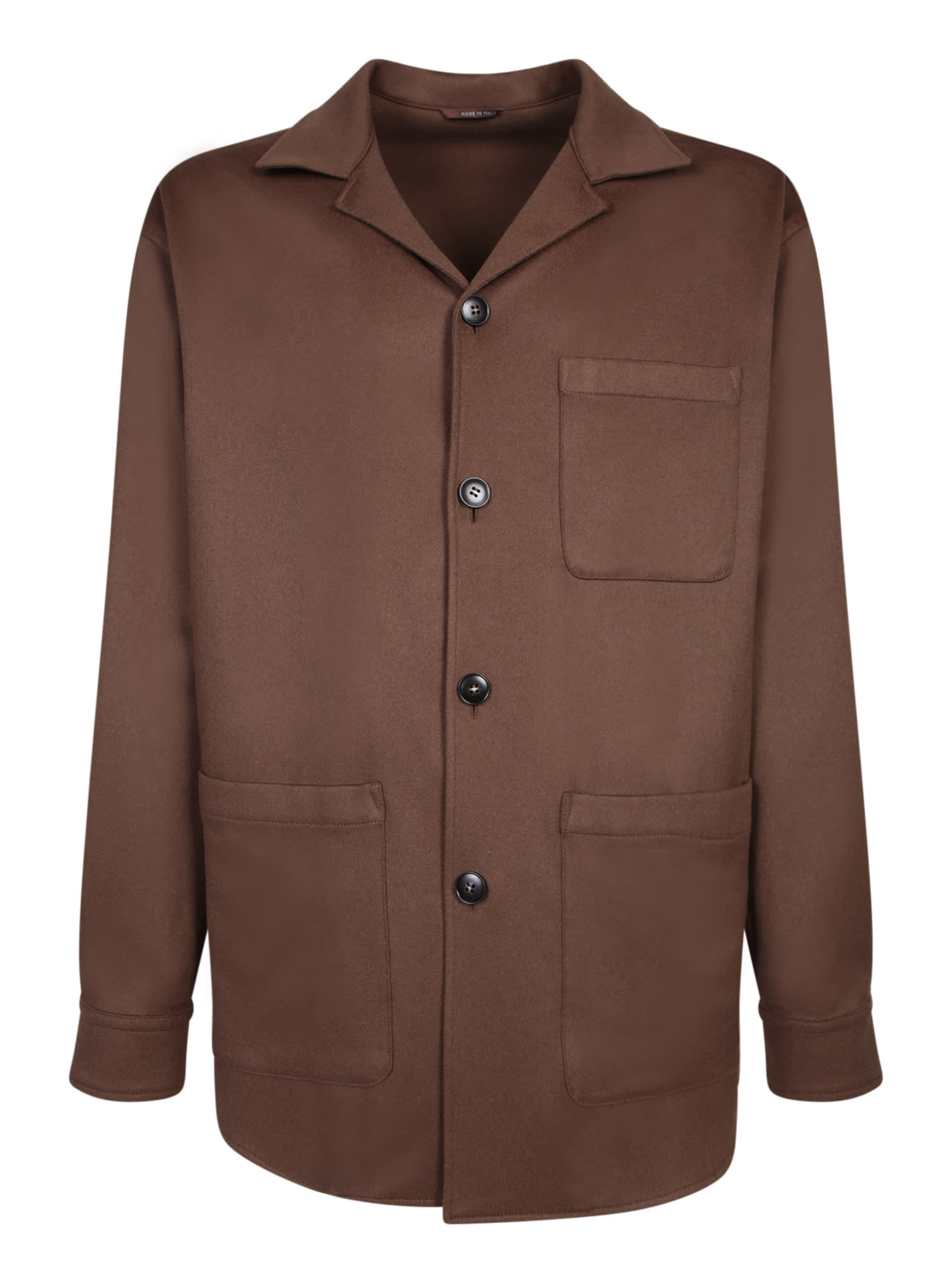 Camel Cashmere Overshirt