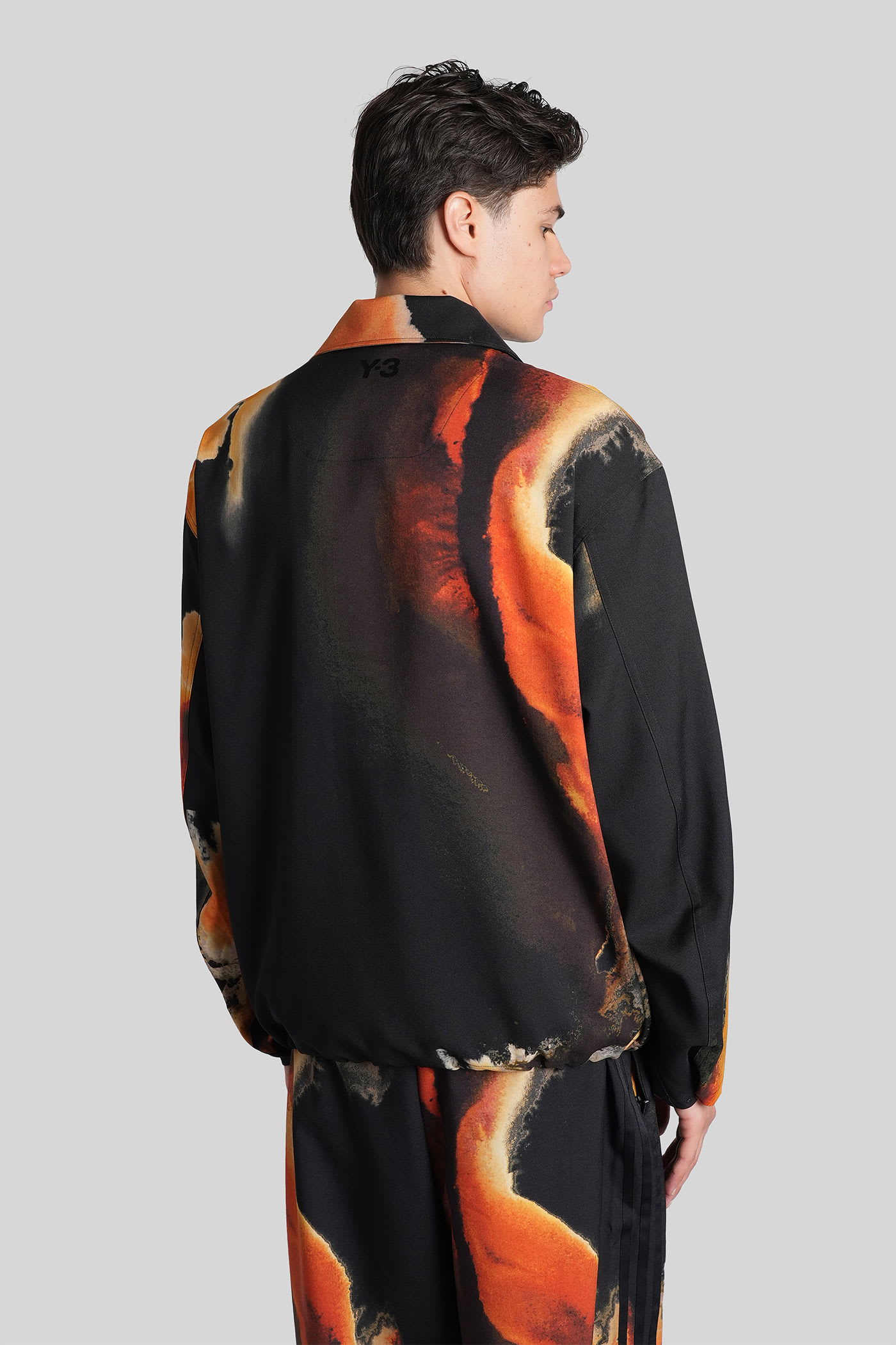 Y-3 Casual Jacket In Black Polyester In Black
