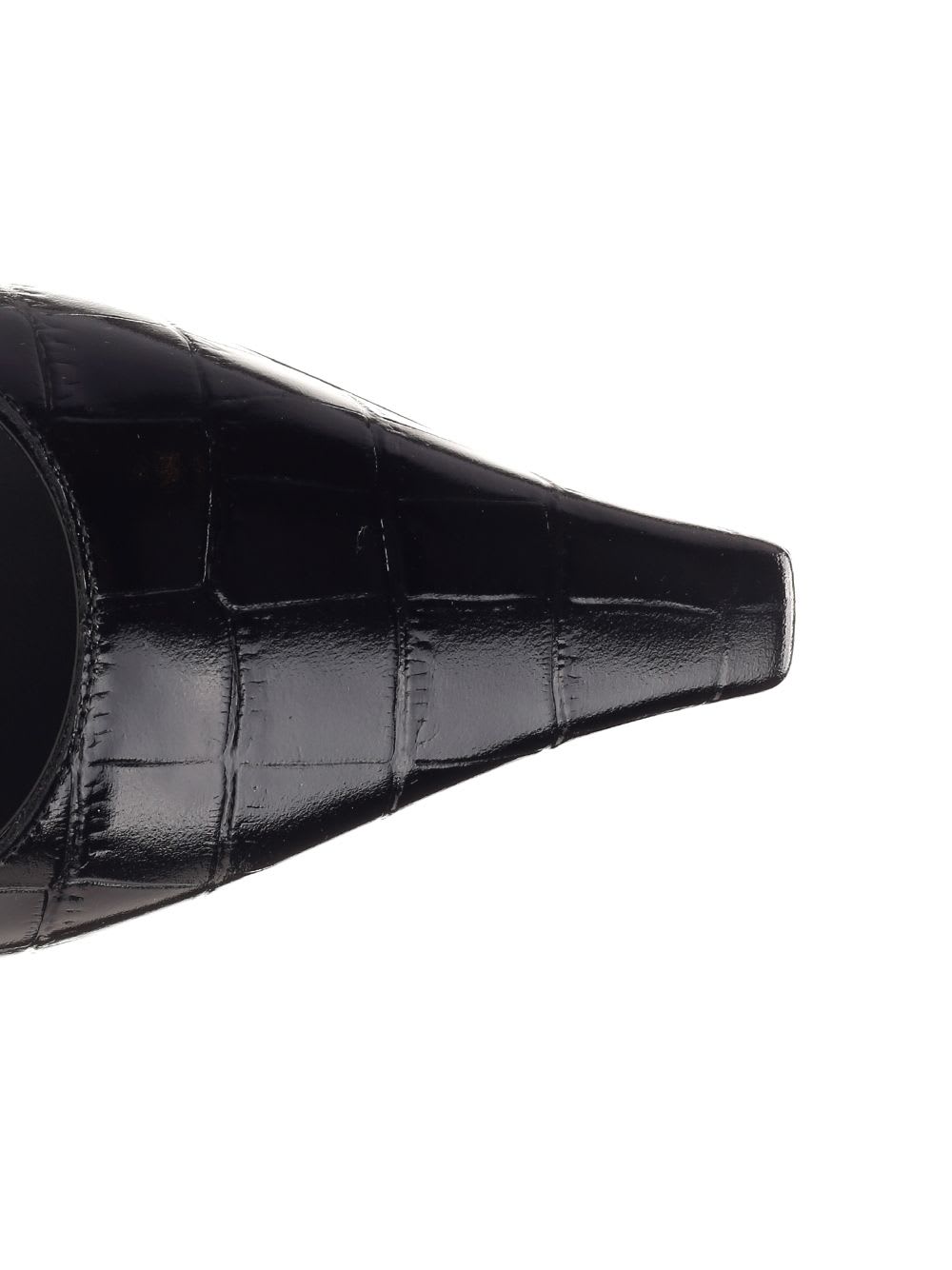 Shop Dolce & Gabbana Sling Back Black In St.cocco Lucido+vernice