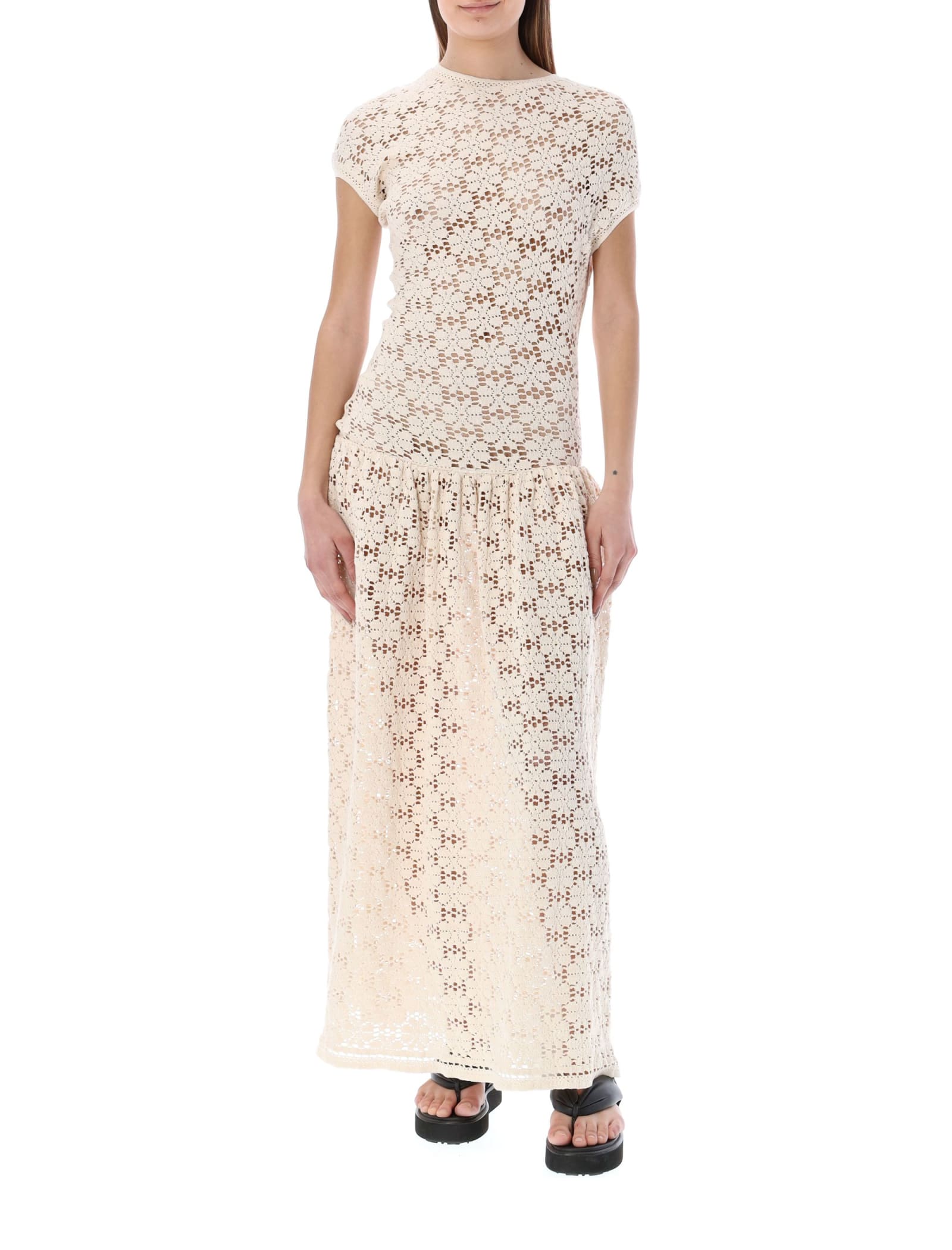 Jil Sander Crochet Long Dress
