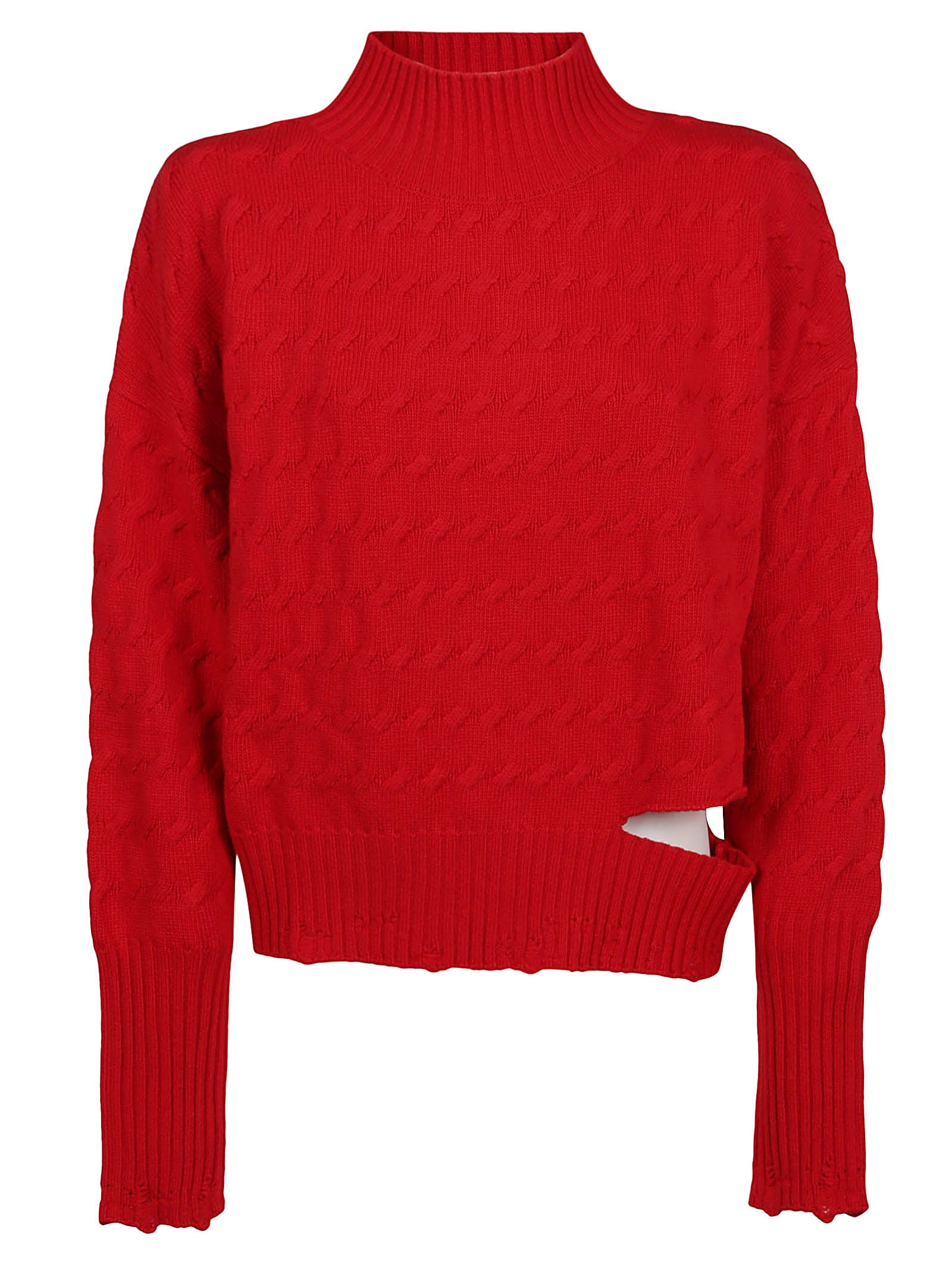 Pinko Red Viscose Sweater