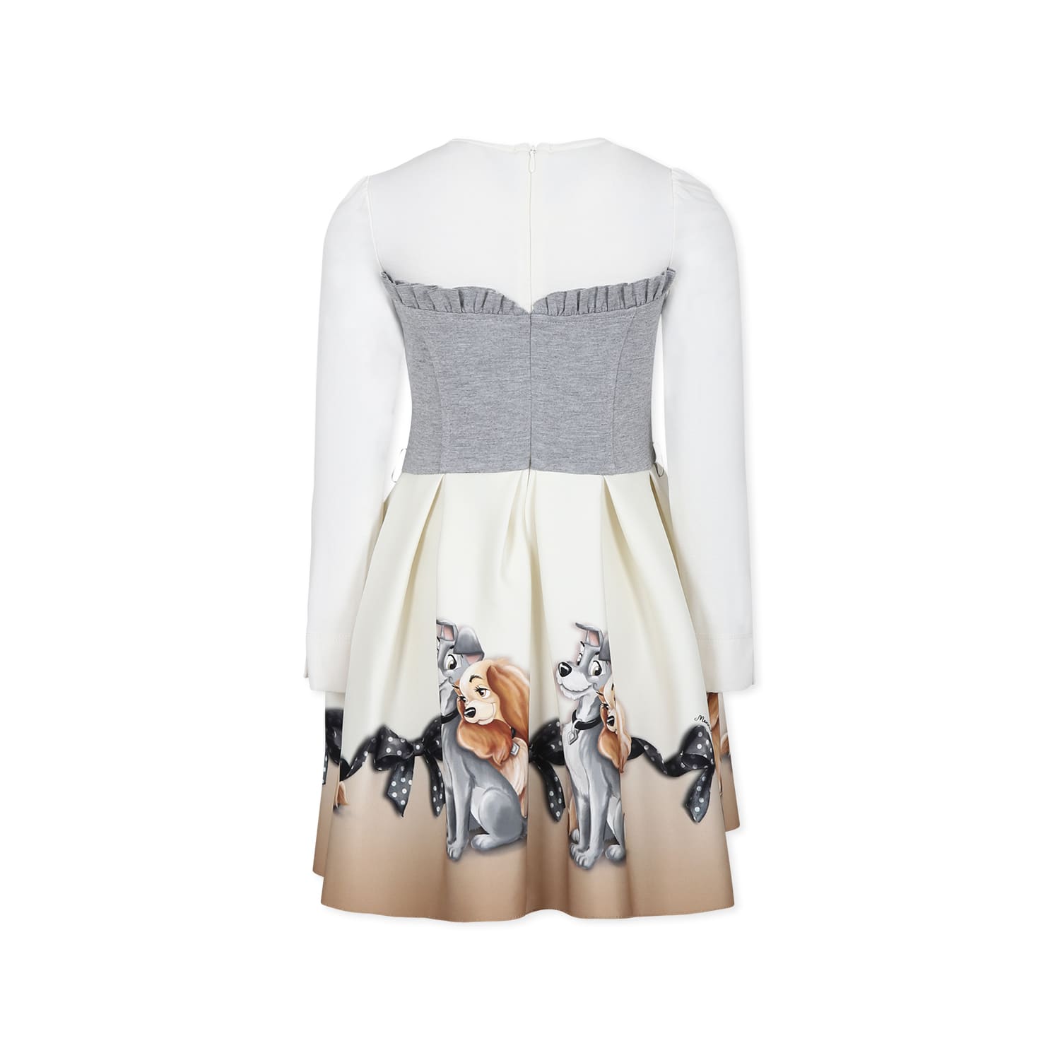 Monnalisa Ivory Dress For Girl Lady And The Tramp In Ivory