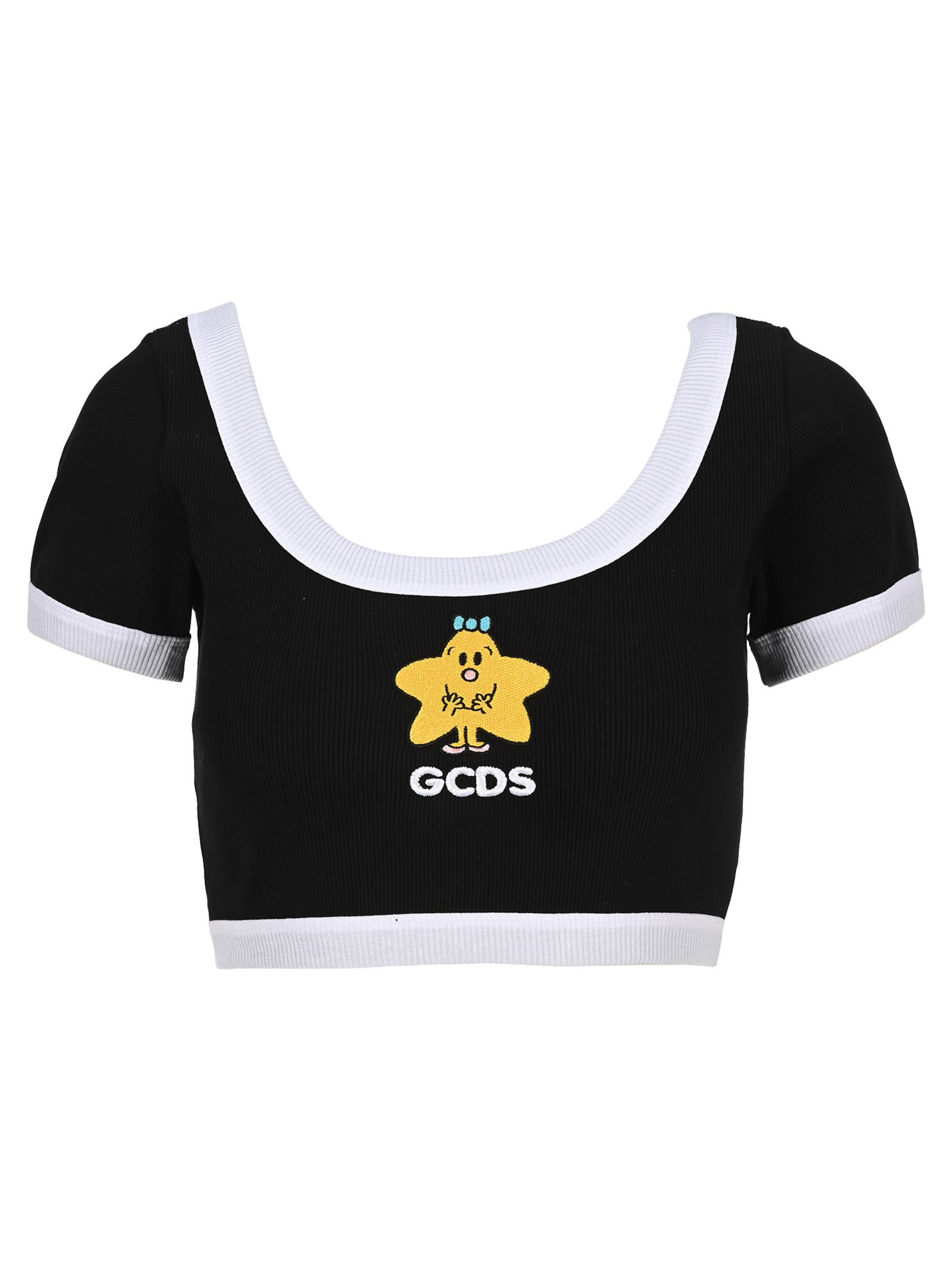 GCDS GCDS EMBROIDRED CROP TOP,11796795