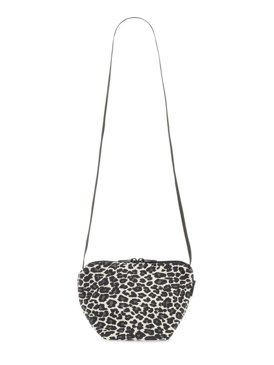 Herve Chapelier Mini Bag With Animal Pattern In White