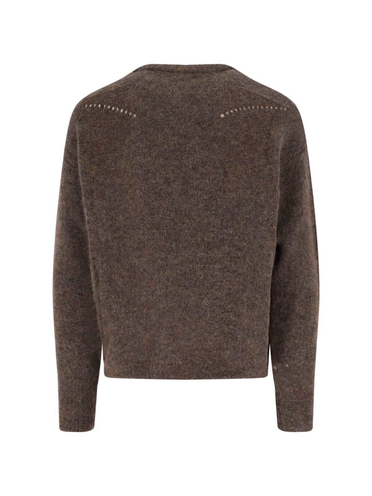 Roa Dropstitch Sweater In Brown