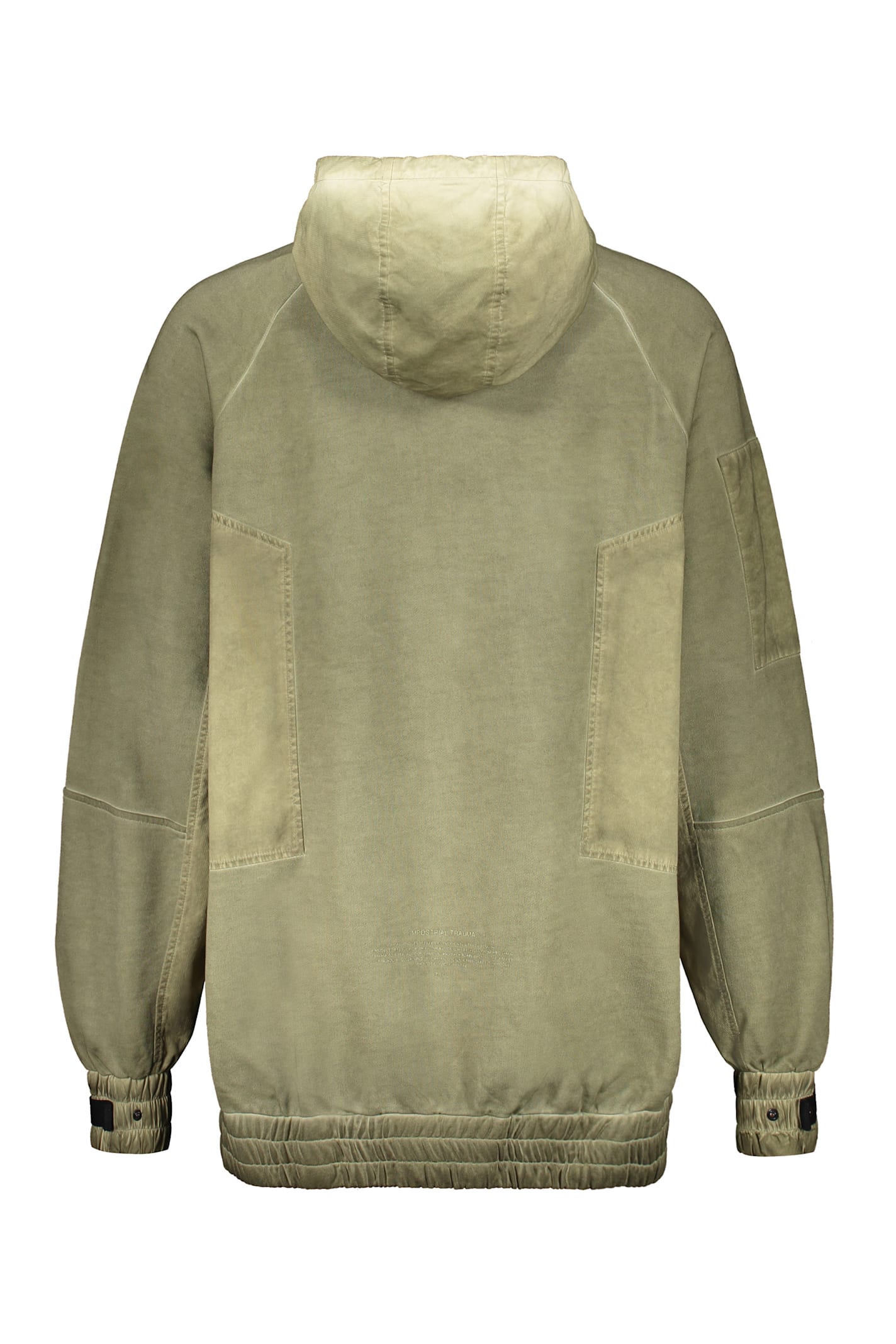 Iso.poetism Panelled Hoodie In Green