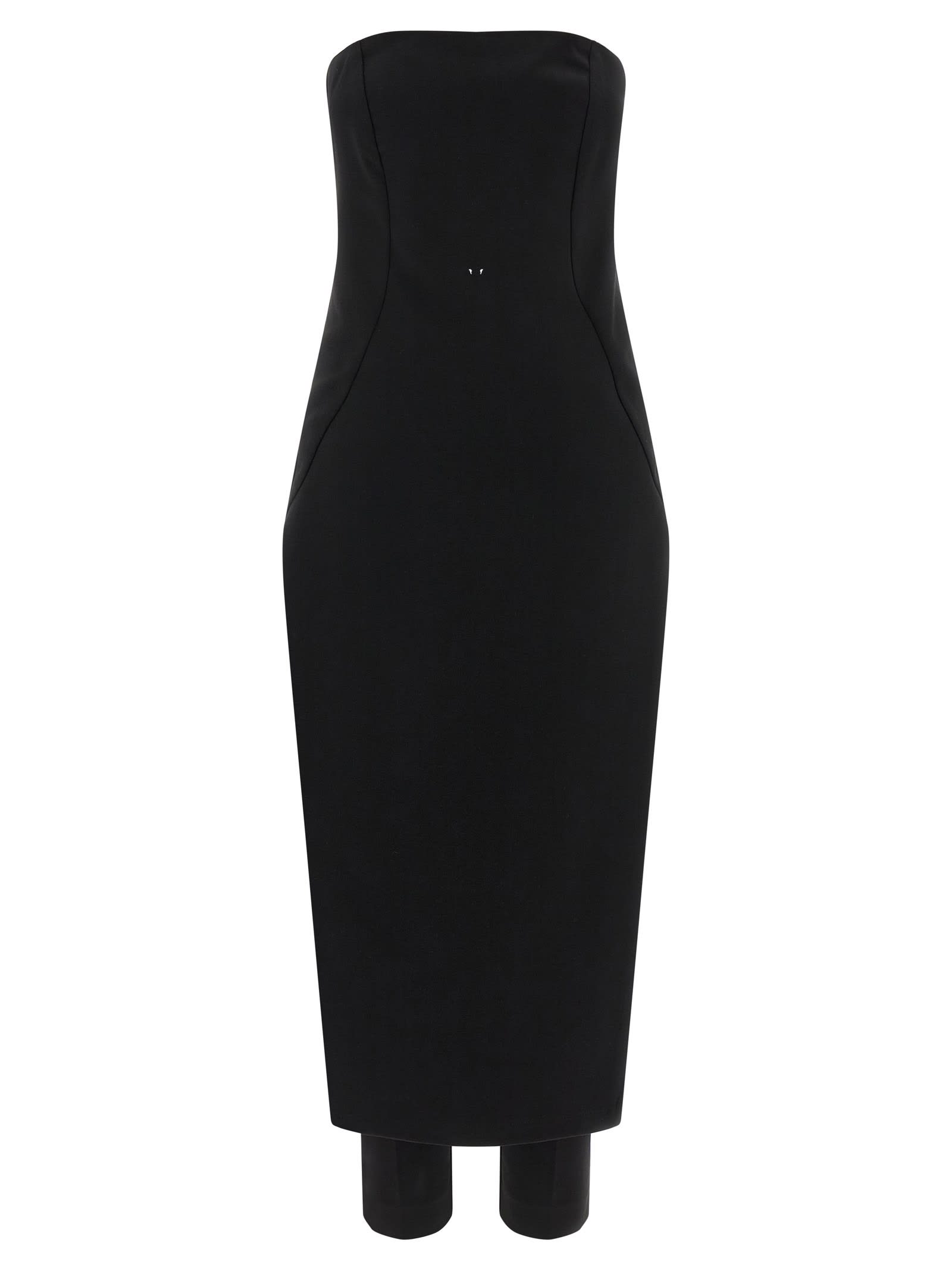 Pinko Jumpsuit With Skirt-effect Front In Black