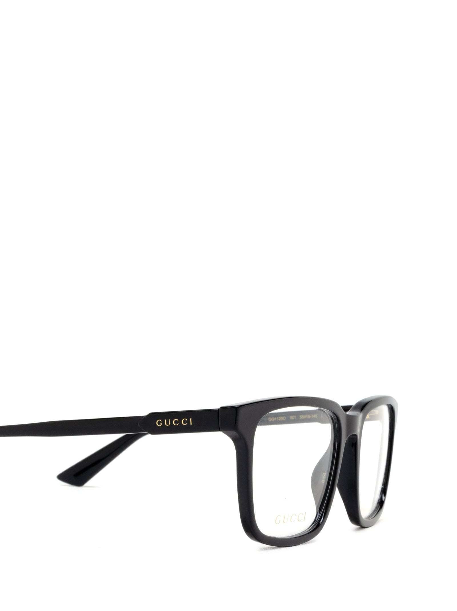 Shop Gucci Gg1120o Black Glasses