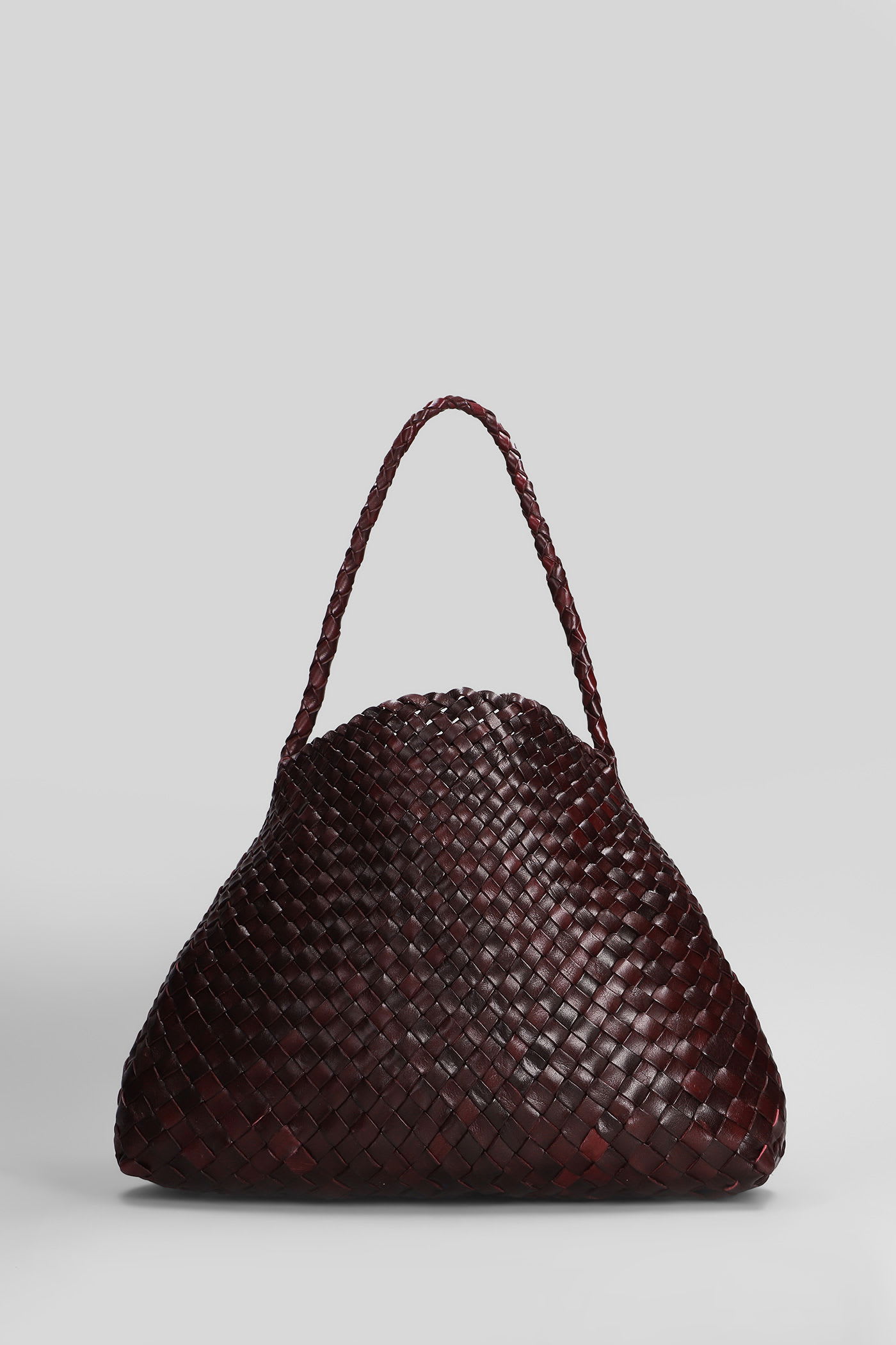 Dragon Diffusion Santa Maria Mini Hand Bag In Bordeaux Leather In Burgundy