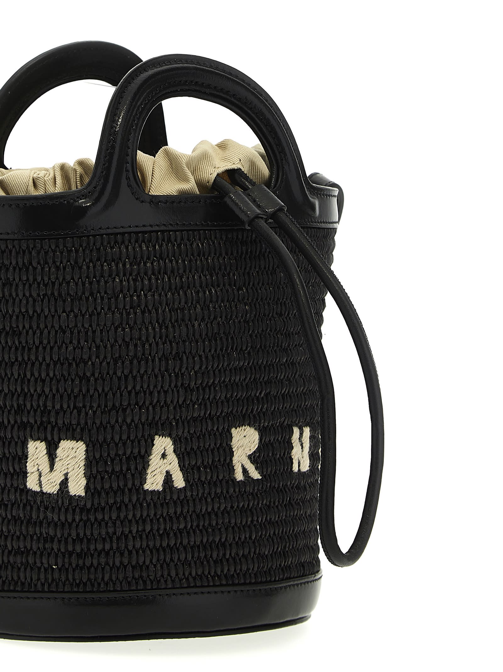 Shop Marni Tropicalia Crossbody Bag Small In Black