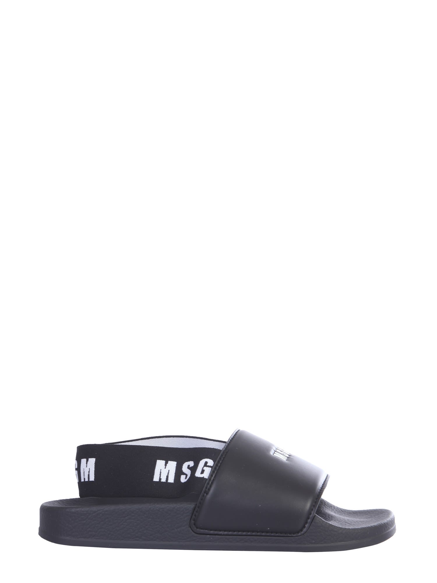 MSGM LOGO SLIDE SANDALS,11267919