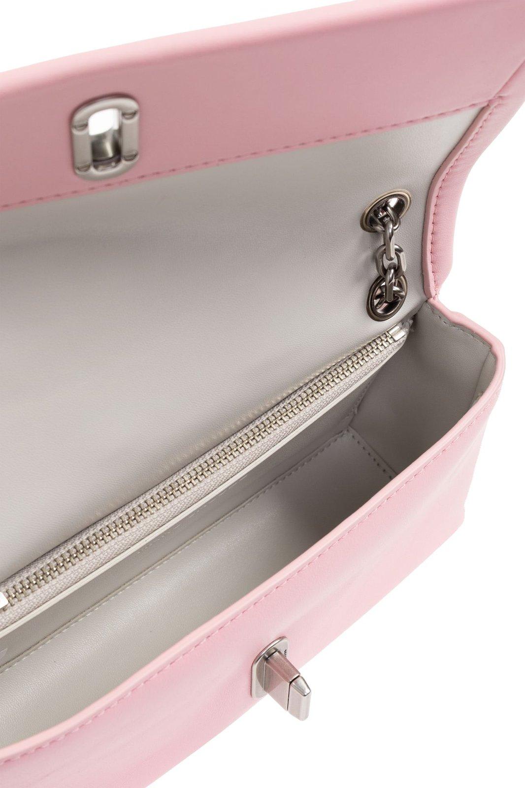 Shop Marc Jacobs The Dual Logo Embossed Chain Wallet In Pink
