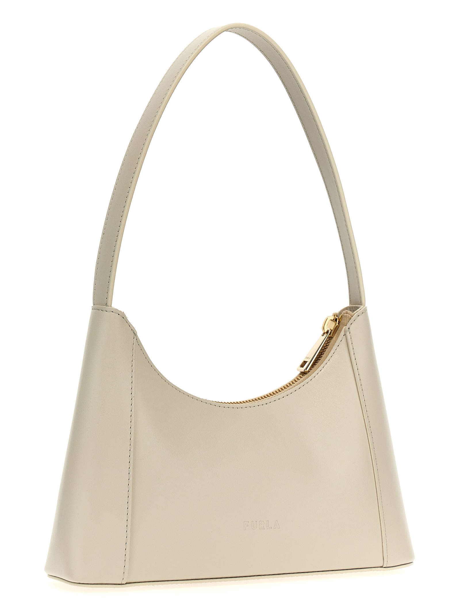 Shop Furla Diamante Mini Shoulder Bag In S Marshmallow