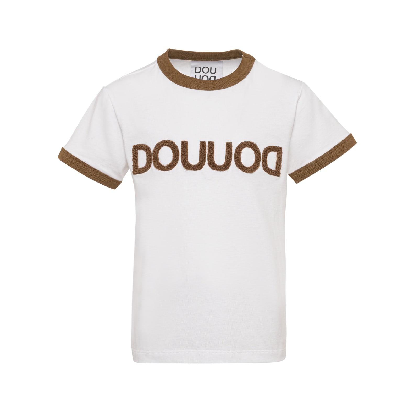 Shop Douuod T-shirt With Applications In White