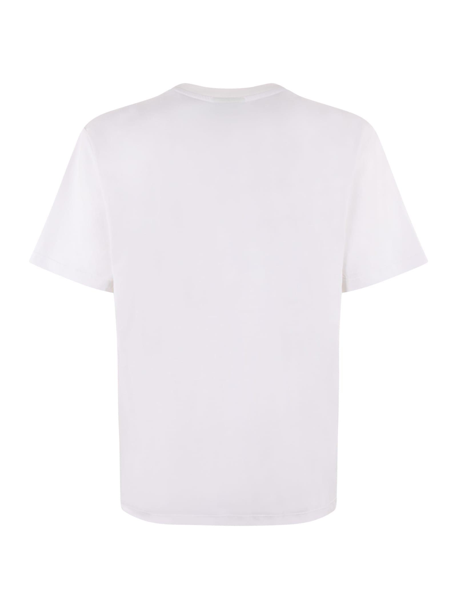 Shop Barrow Cotton T-shirt In Bianco