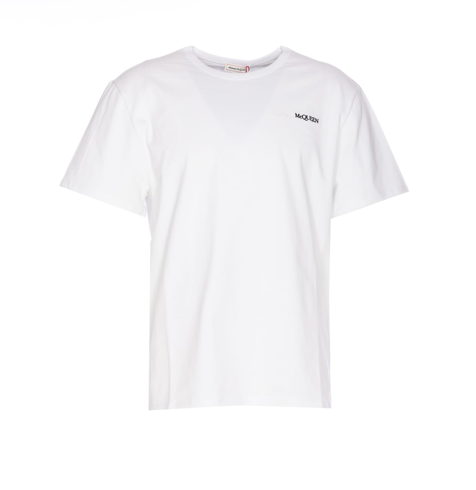 Shop Alexander Mcqueen Logo T-shirt In White