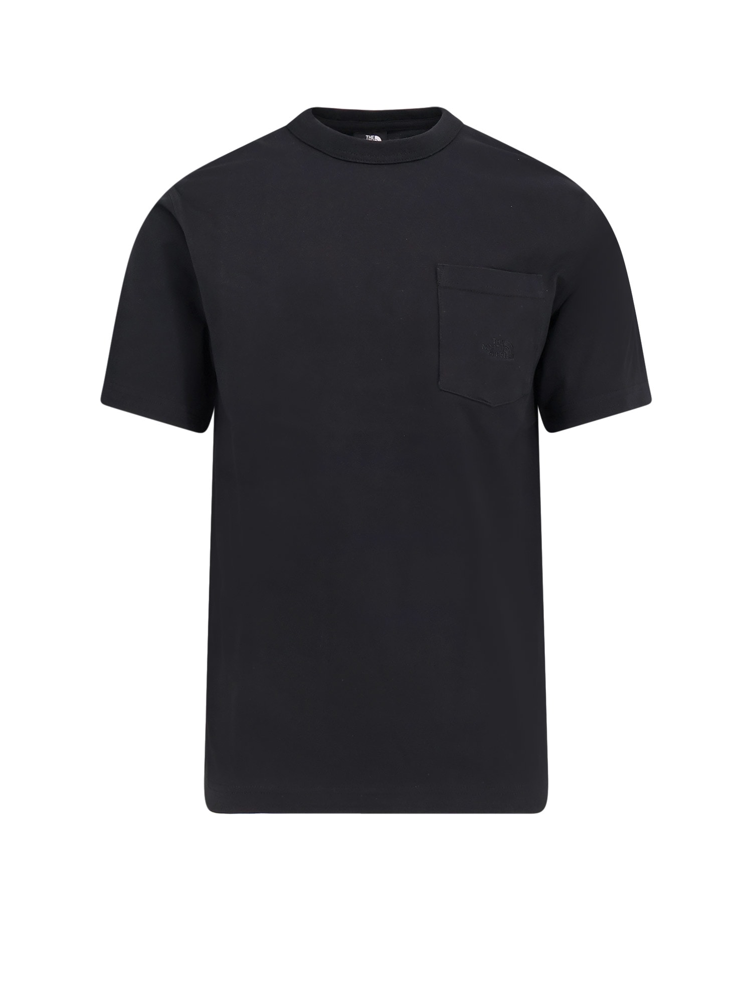The North Face Logo Embroidered Crewneck T-shirt In Black