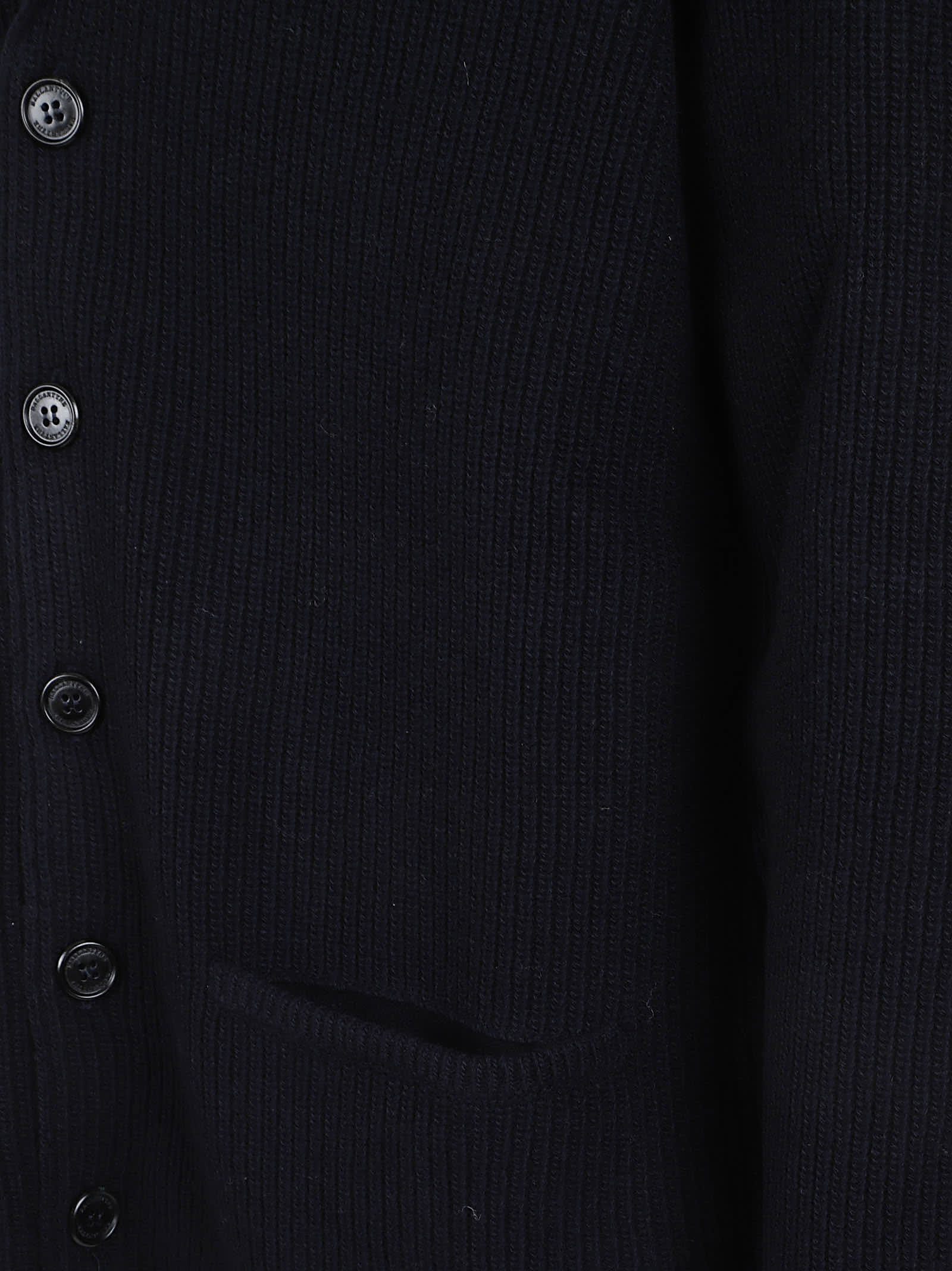 Ballantyne Buttoned Shawl-collar Cardigan In Blue