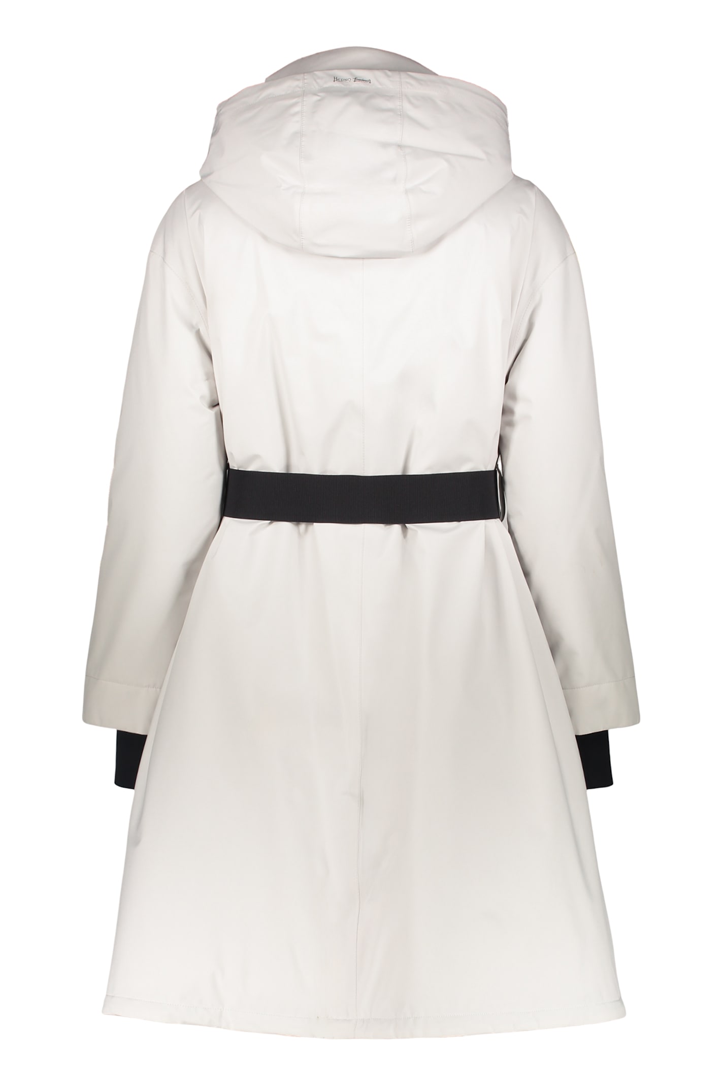 Herno Elegant Down Jacket With Belt In White