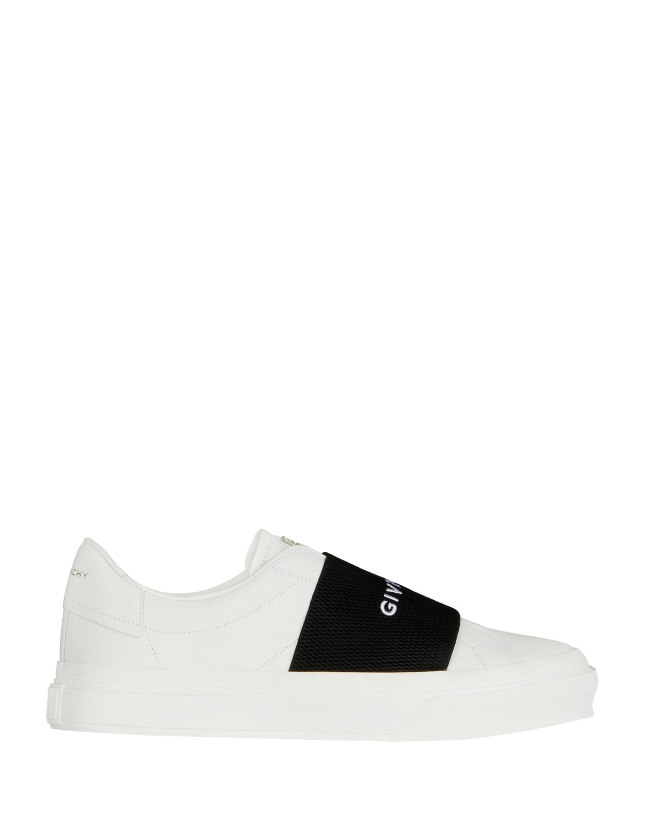 Givenchy White City Sport Sneakers With Black  Band