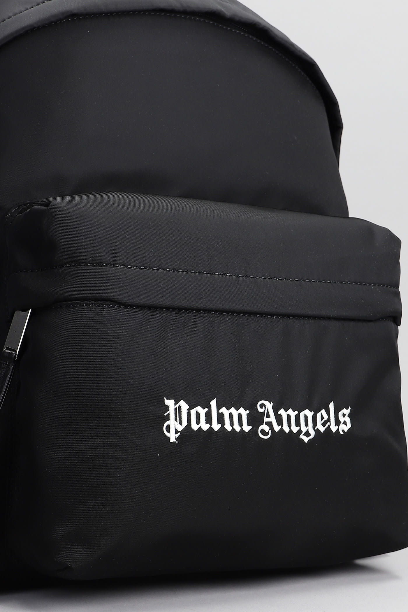 Shop Palm Angels Backpack In Black Nylon