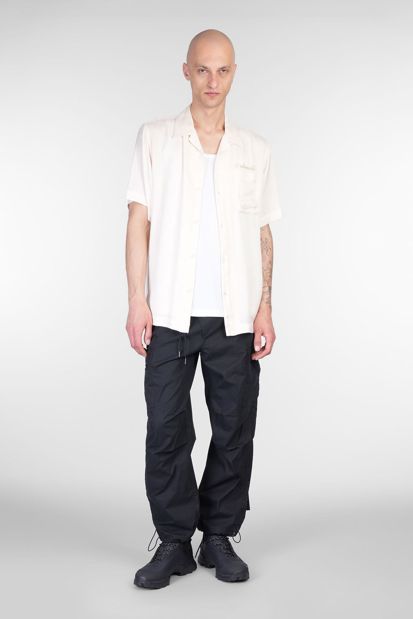 Maharishi Shirt In Beige Rayon