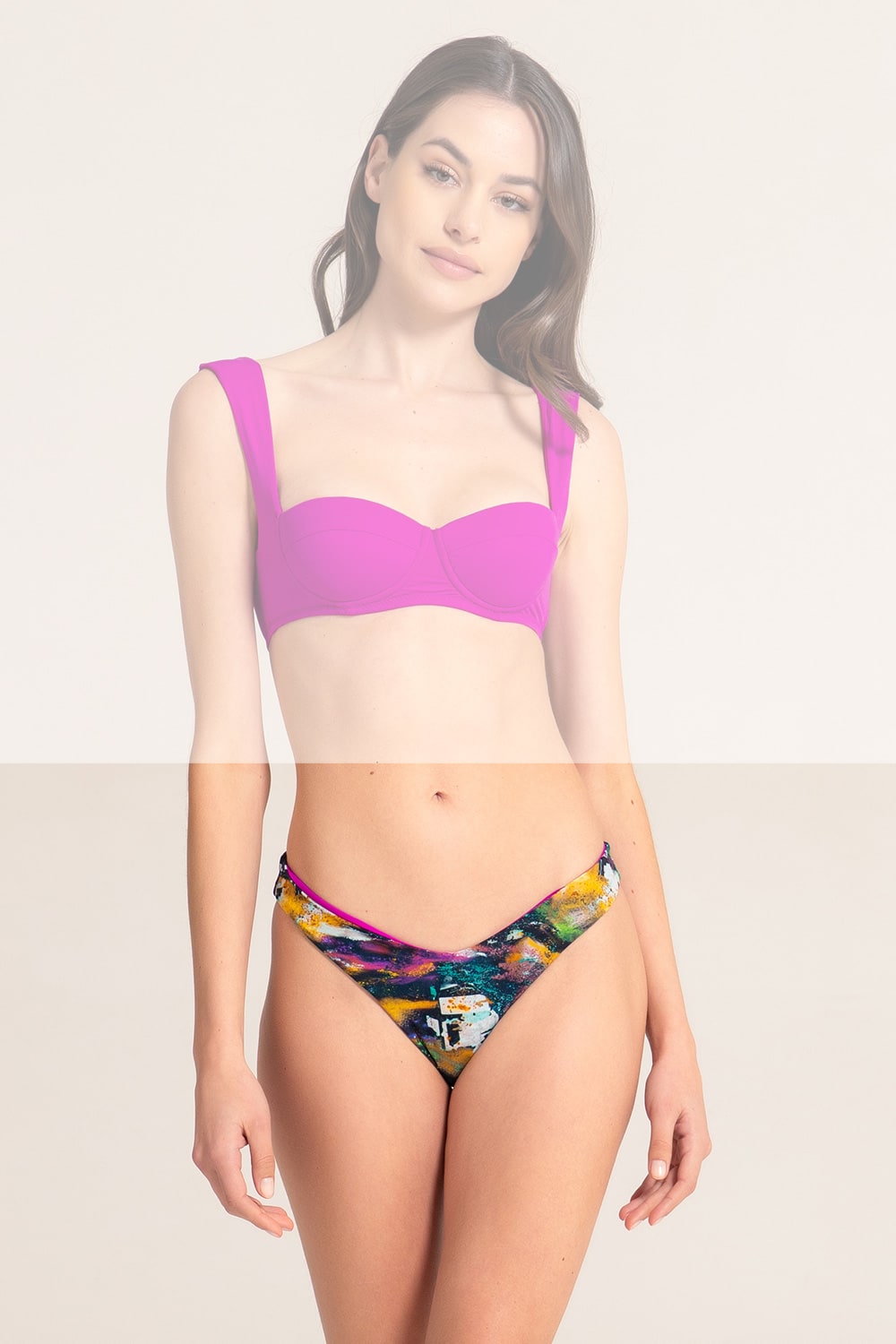 Marion Zimet V-cut Bikini Bottom, Reversible