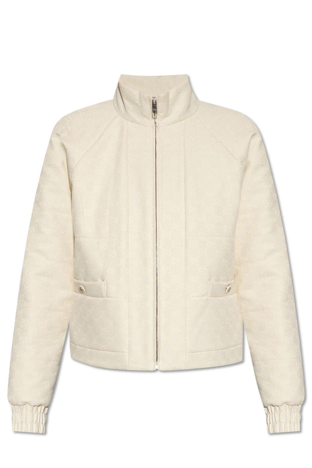 Gucci Monogrammed Zip-up Jacket