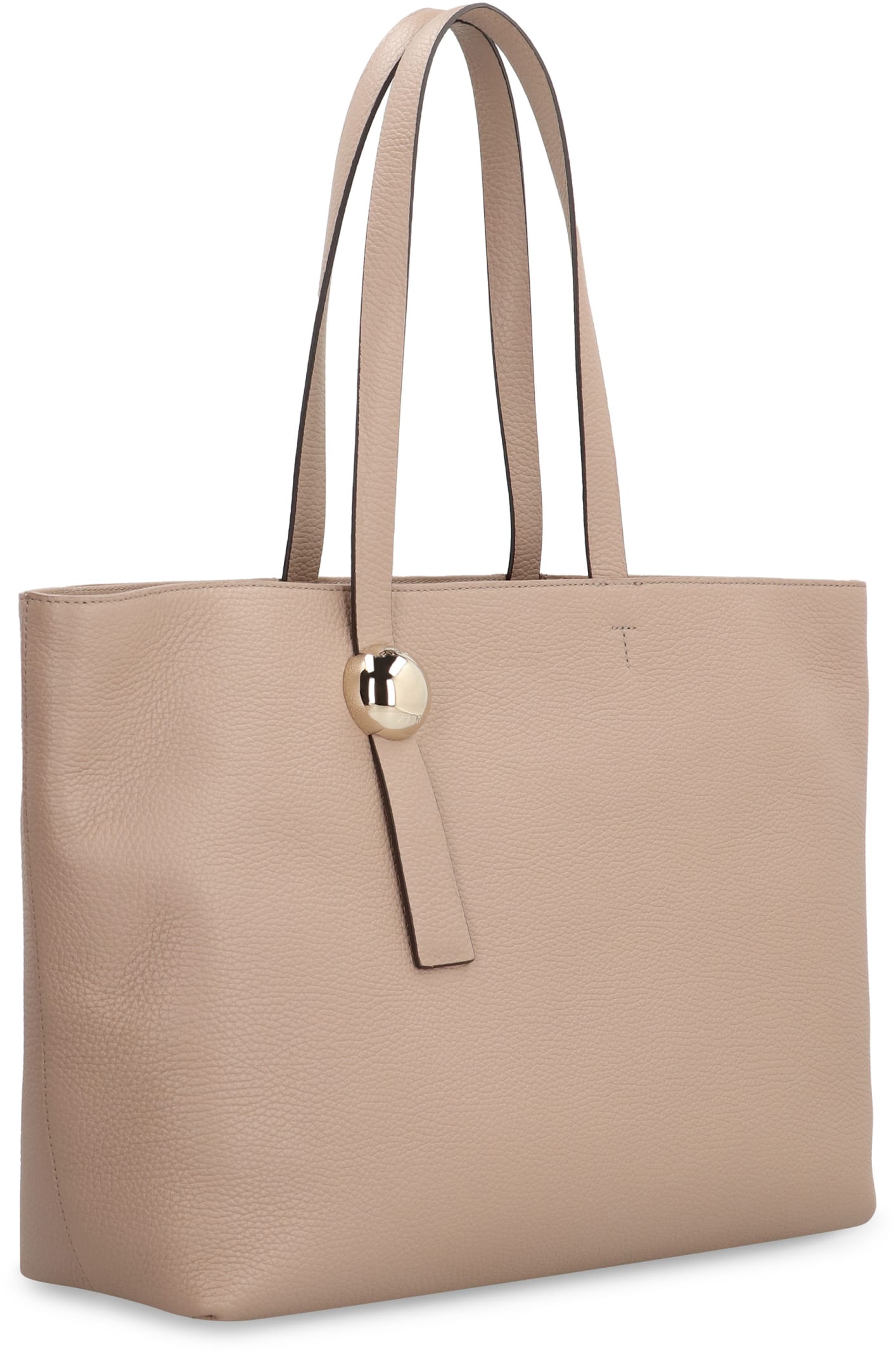 Shop Furla Sfera Grainy Leather Tote