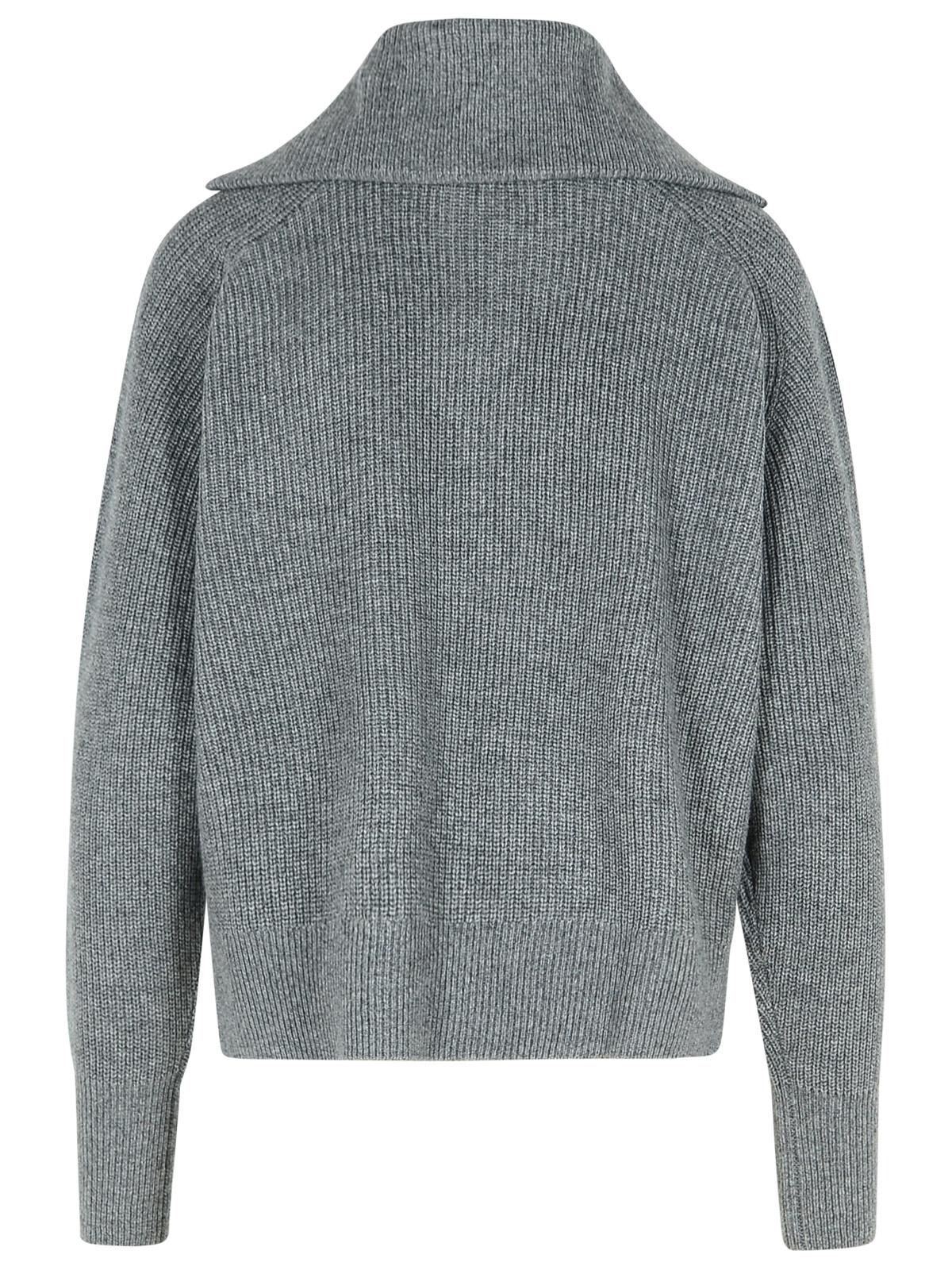 Shop Maison Kitsuné Grey Wool Blend Sweater