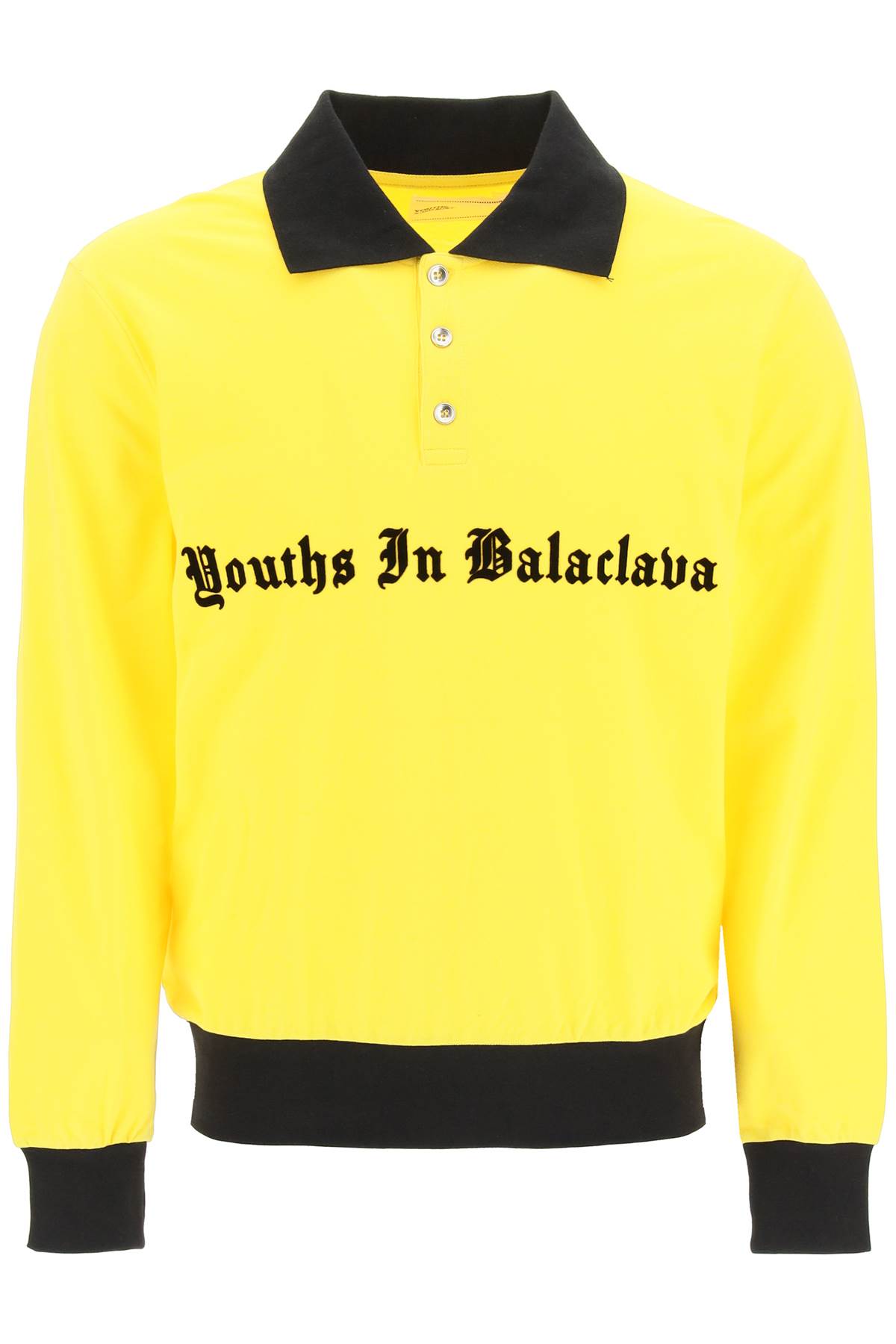 Youths In Balaclava Flocked Logo Polo Shirt