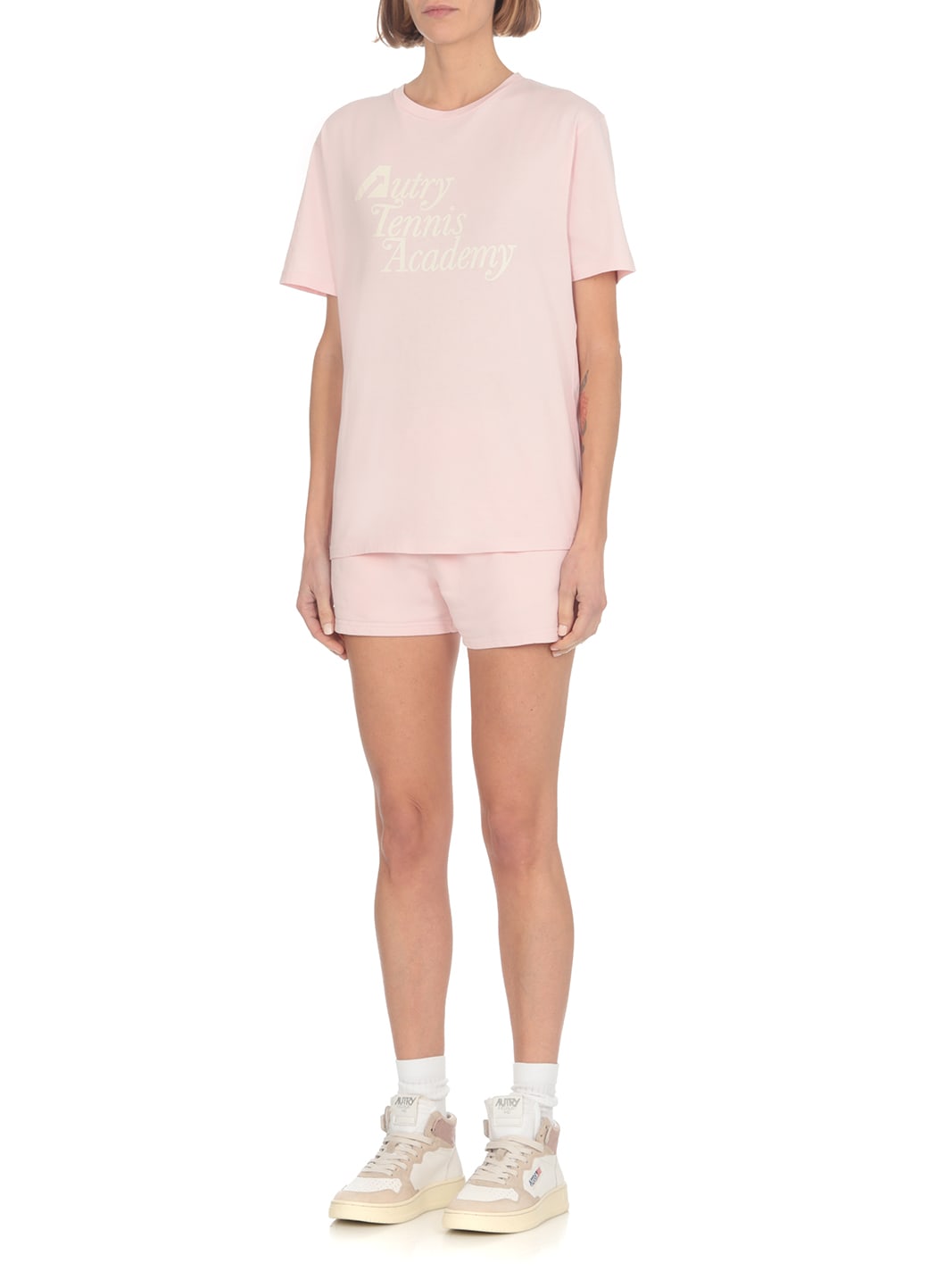 Shop Autry Cotton Shorts In Pink