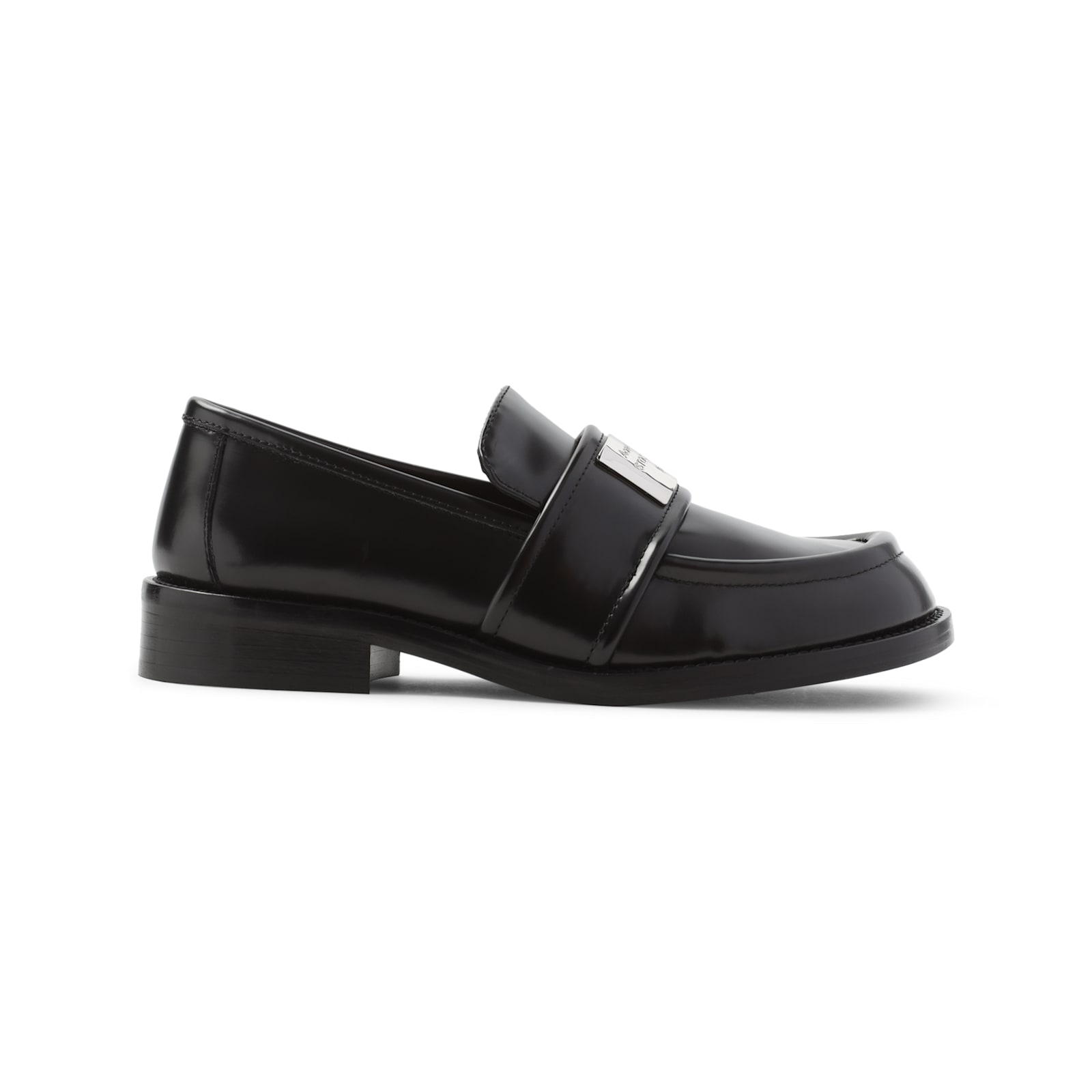 Acne Studios Leather Loafers Black In Black