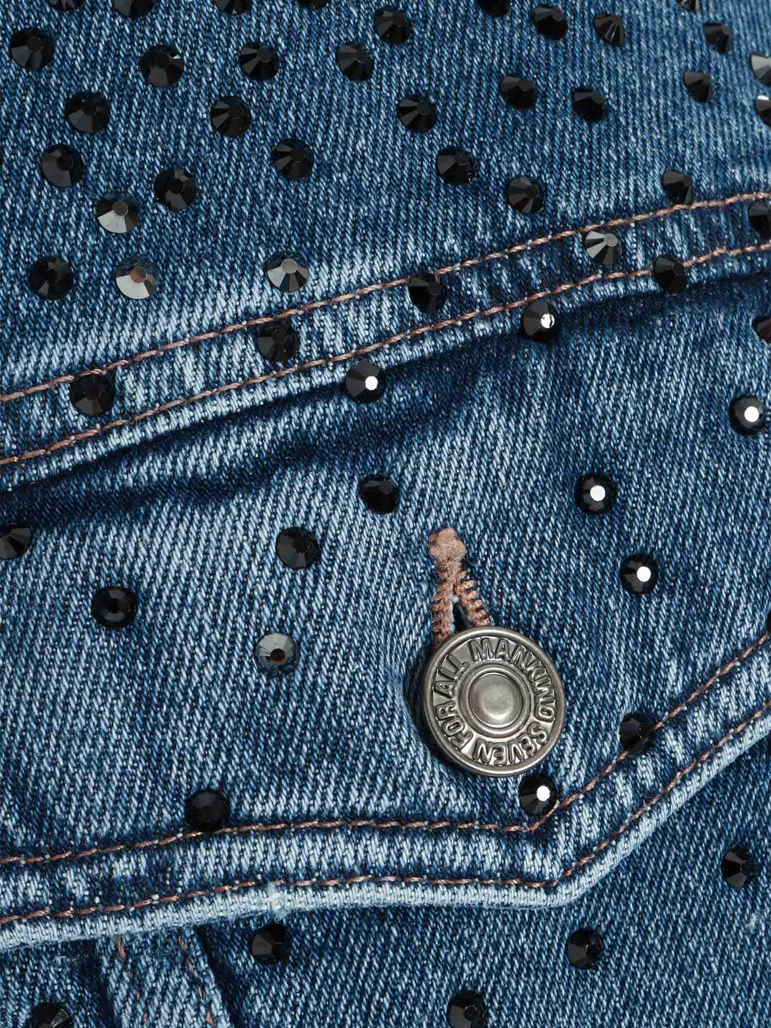 Shop 7 For All Mankind Denim Jacket In Blue