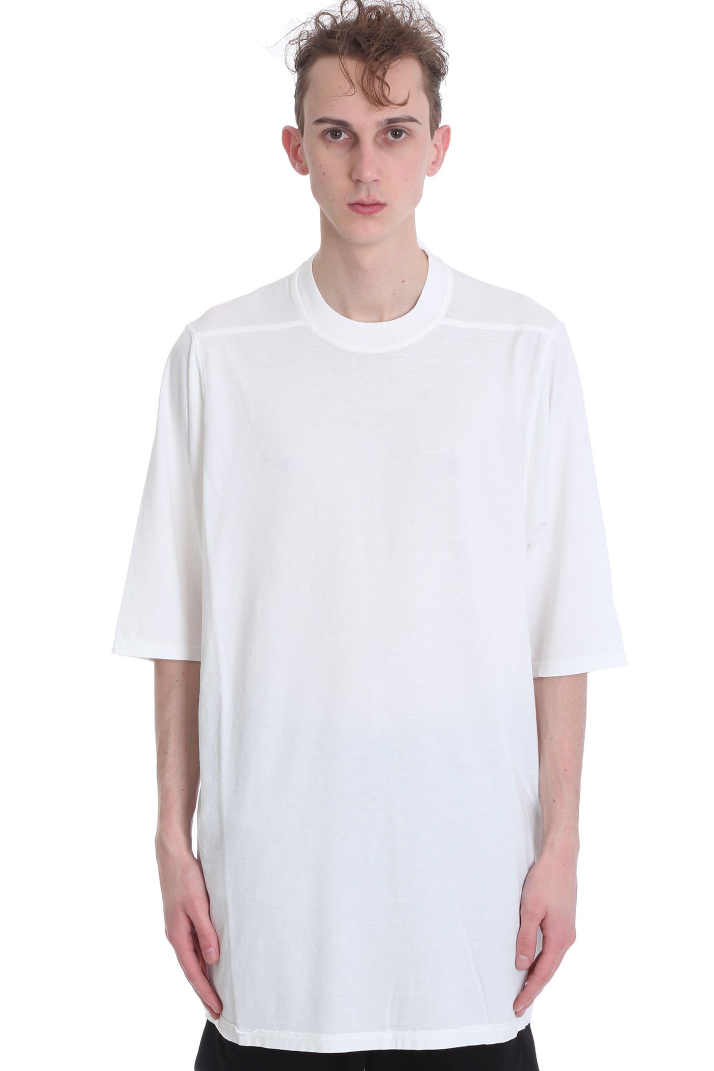 DRKSHDW Jumbo T-shirt In White Cotton