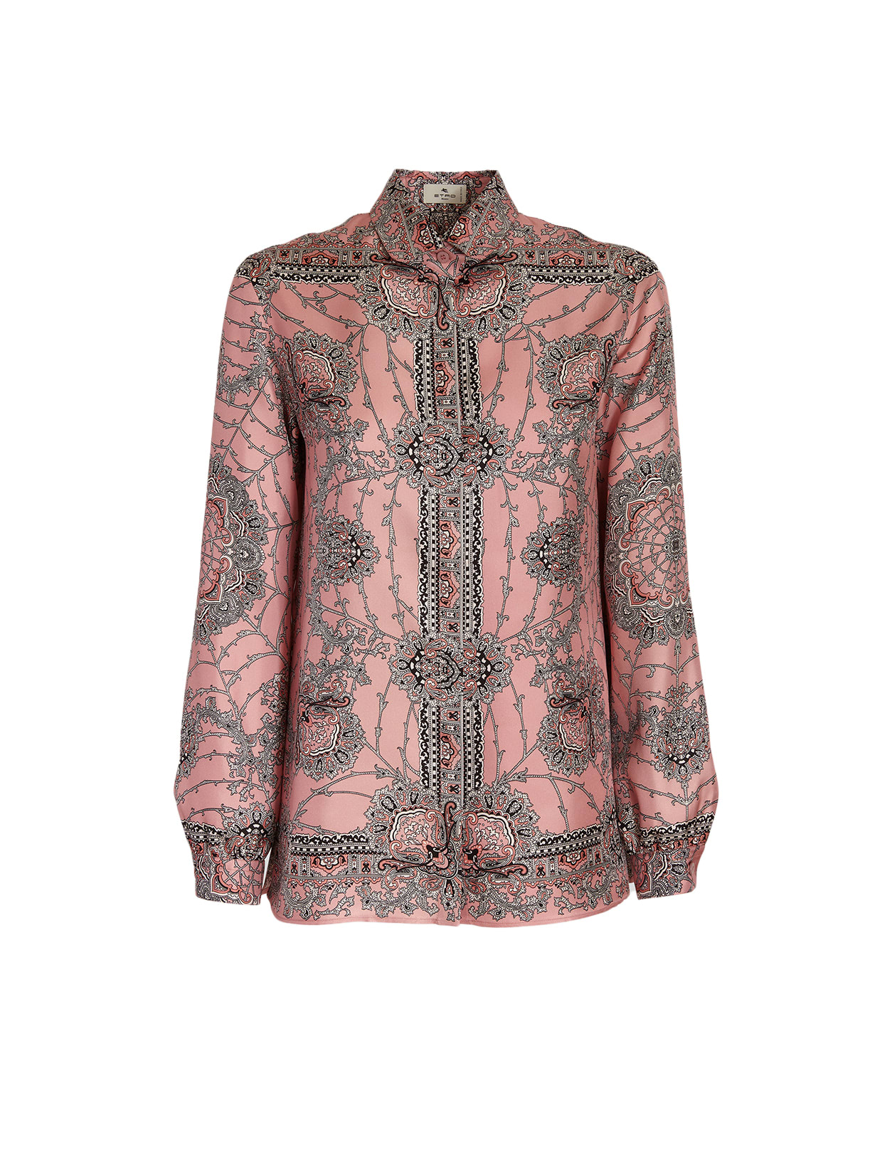Etro Woman Pink Shirt With Double Placed Print