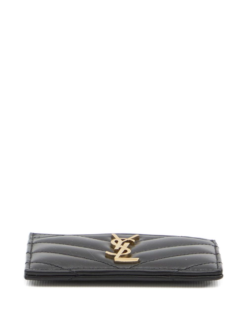 Saint Laurent Card Holder Decorated In Black