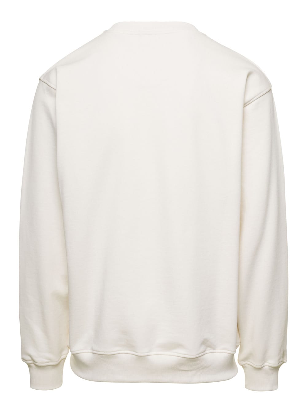 Shop Drôle De Monsieur White Le Sweatshirt Pinceaux With Logo In Cotton Man
