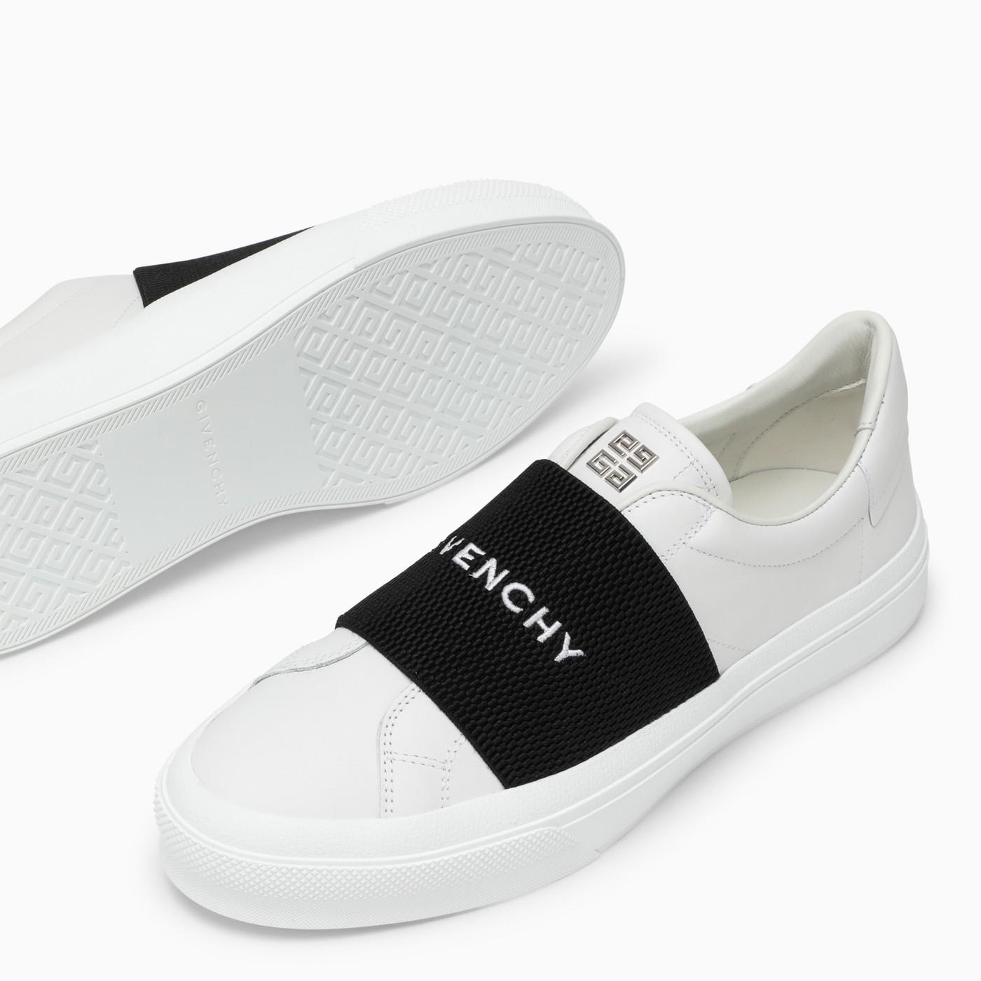 Shop Givenchy White Sneakers With Logo Band