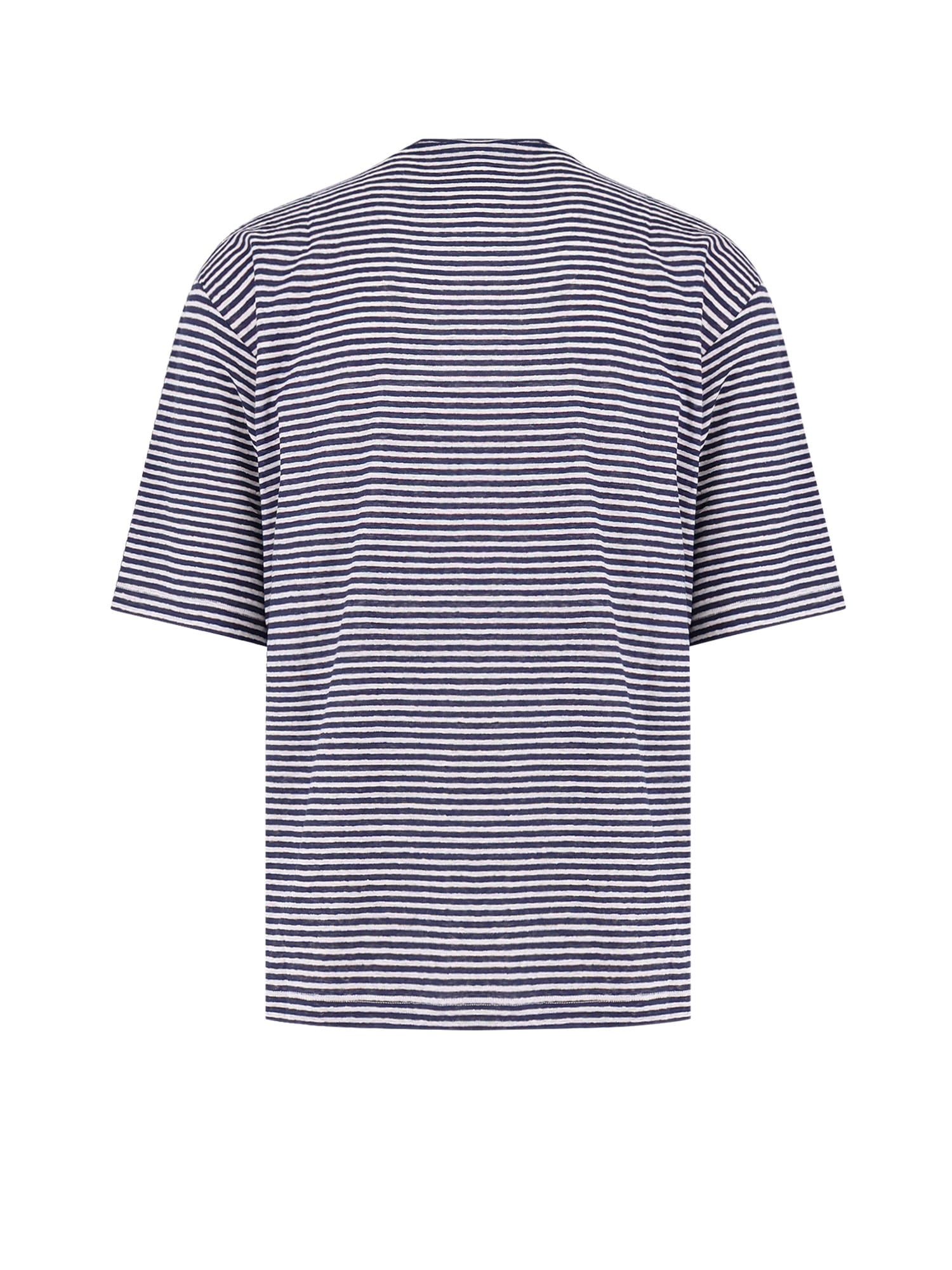 Dsquared2 Summer Lovers Striped Linen T-shirt