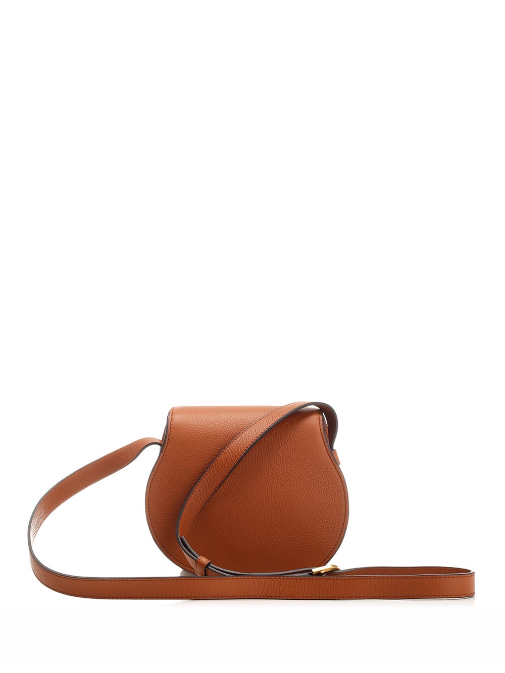 Shop Chloé Marcie Small Cross-body Bag In Leather Brown