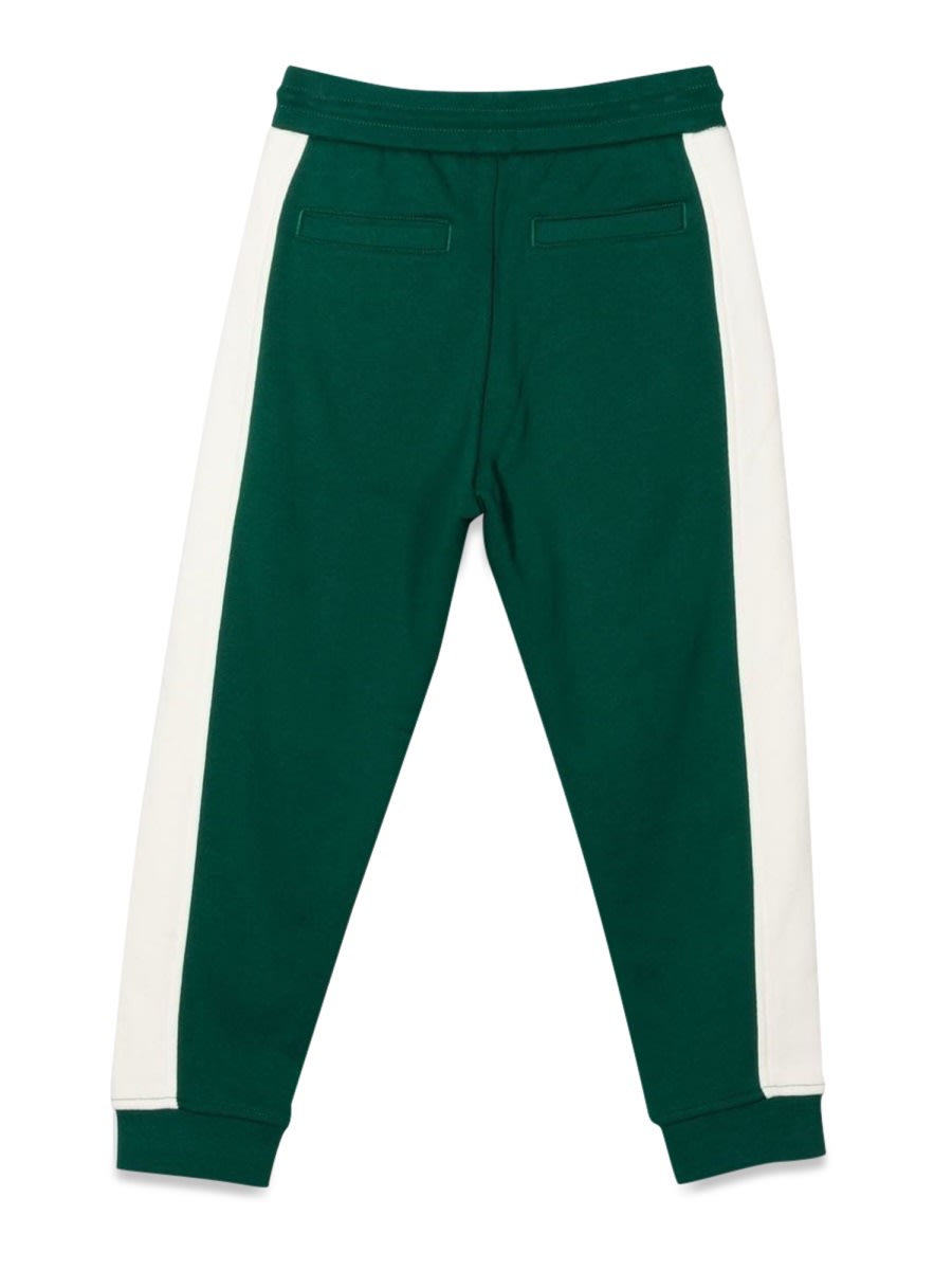Emporio Armani Color-block Track Pants In Green
