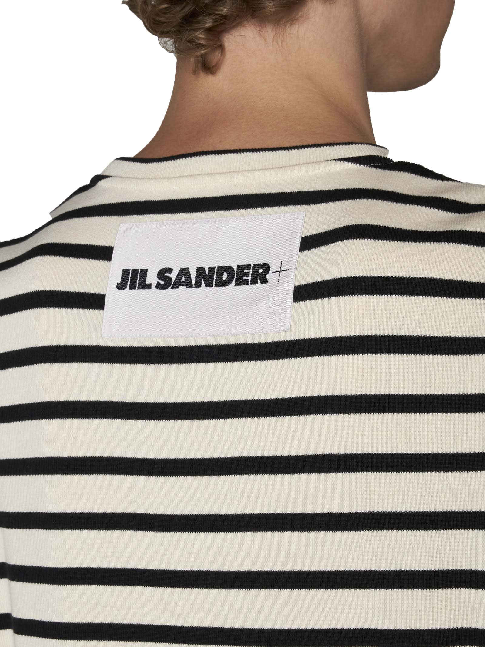 Shop Jil Sander T-shirt In Bluejay
