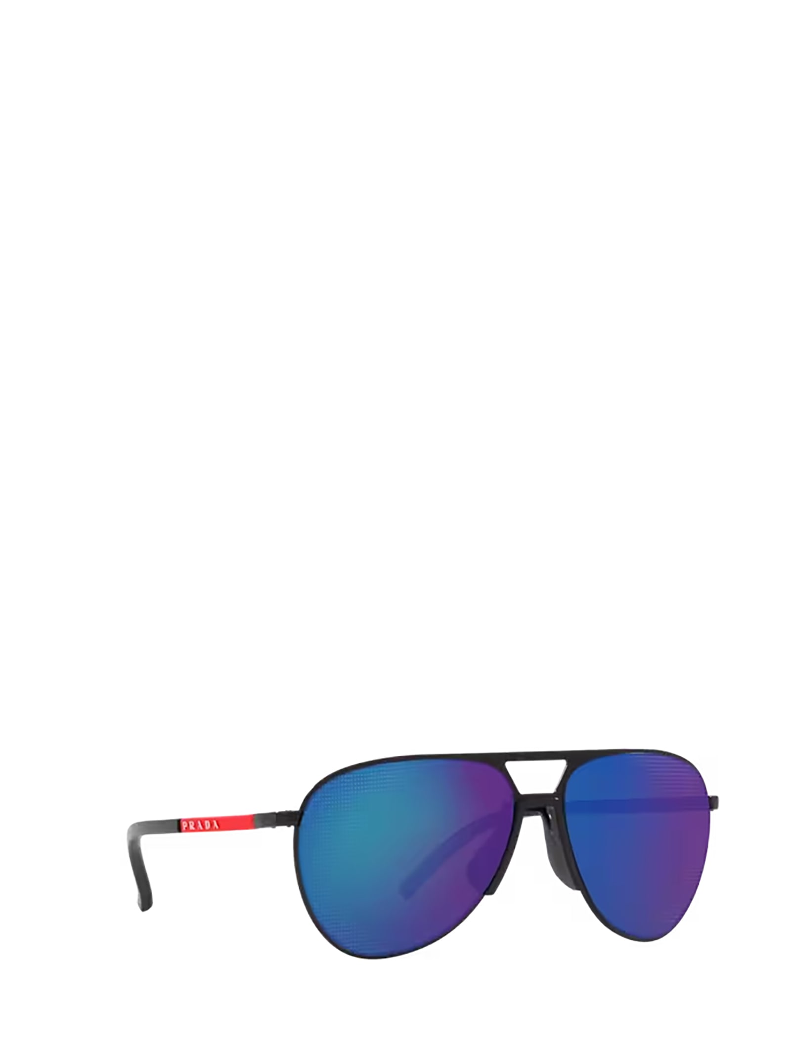 Shop Prada Ps 51xs Matte Black Sunglasses