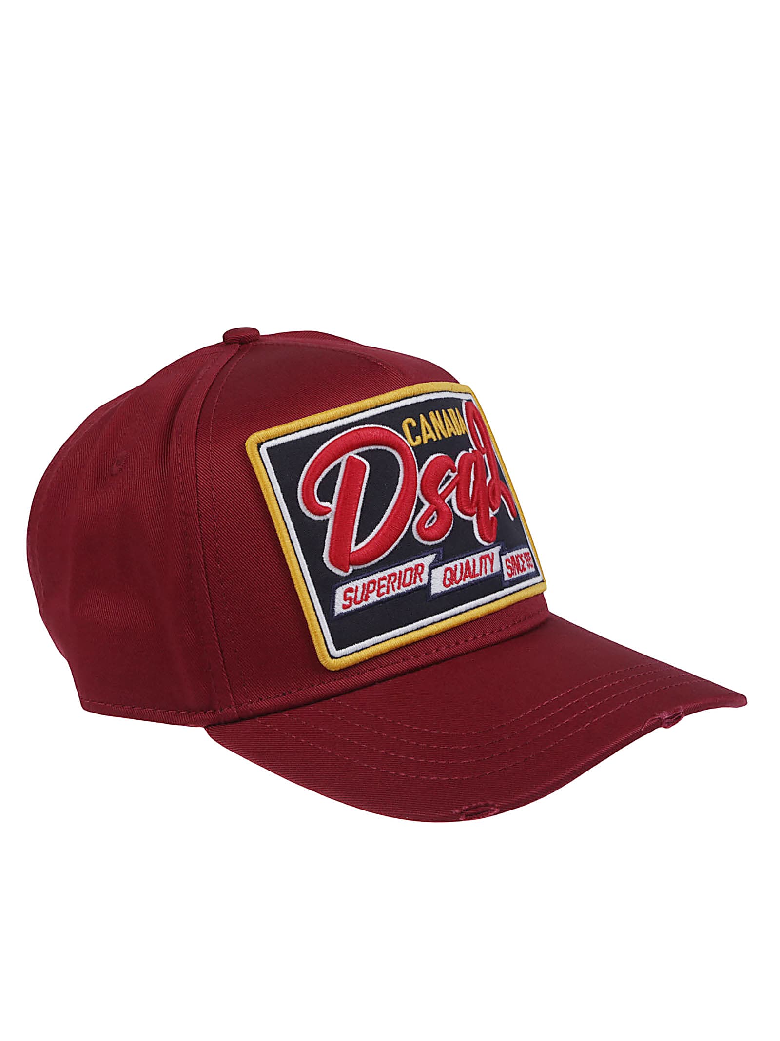 Dsquared2 Logo Patch Baseball Cap In Red