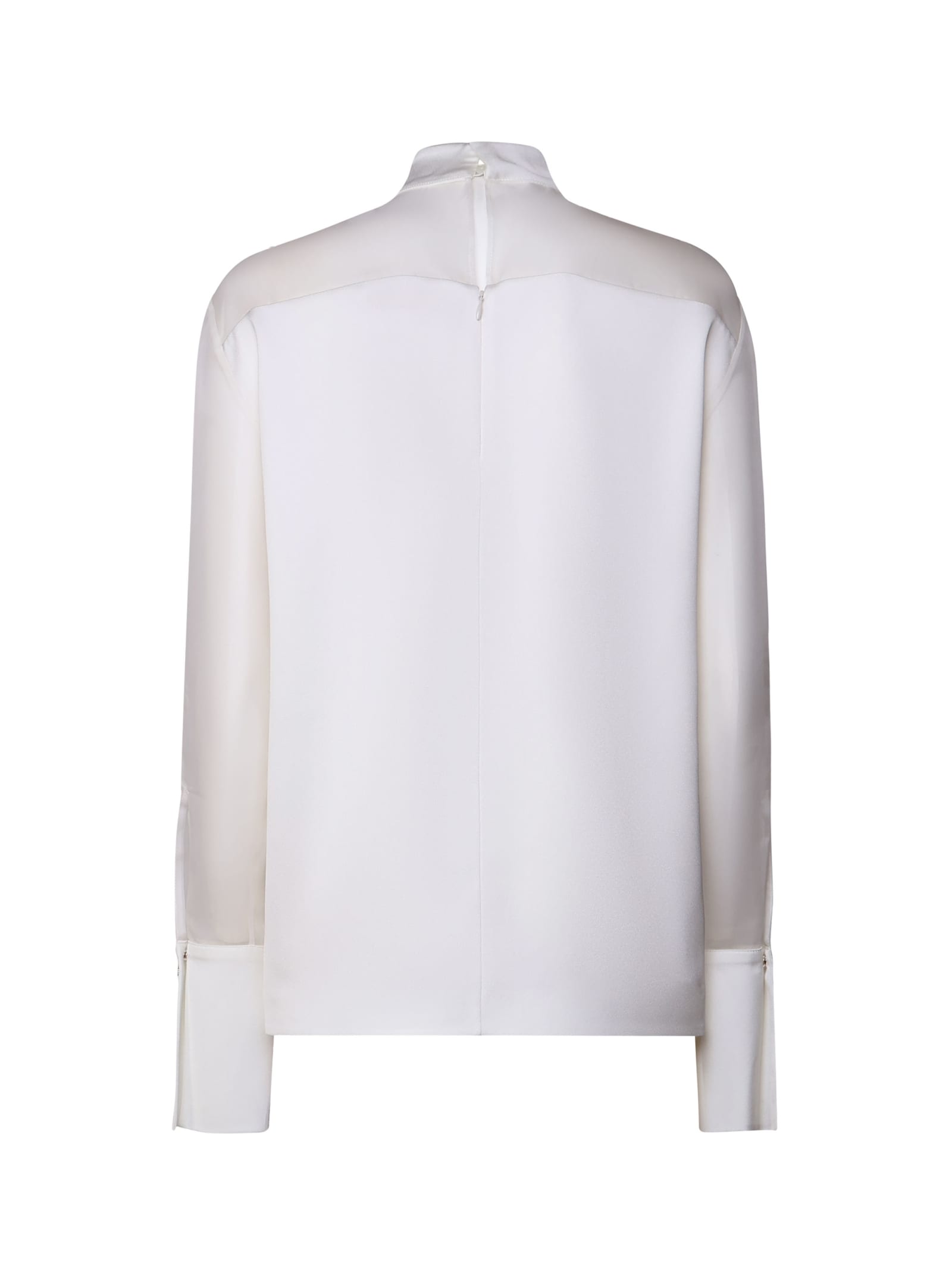 Shop Genny Blusa Con Dettagli Trasparenti In White