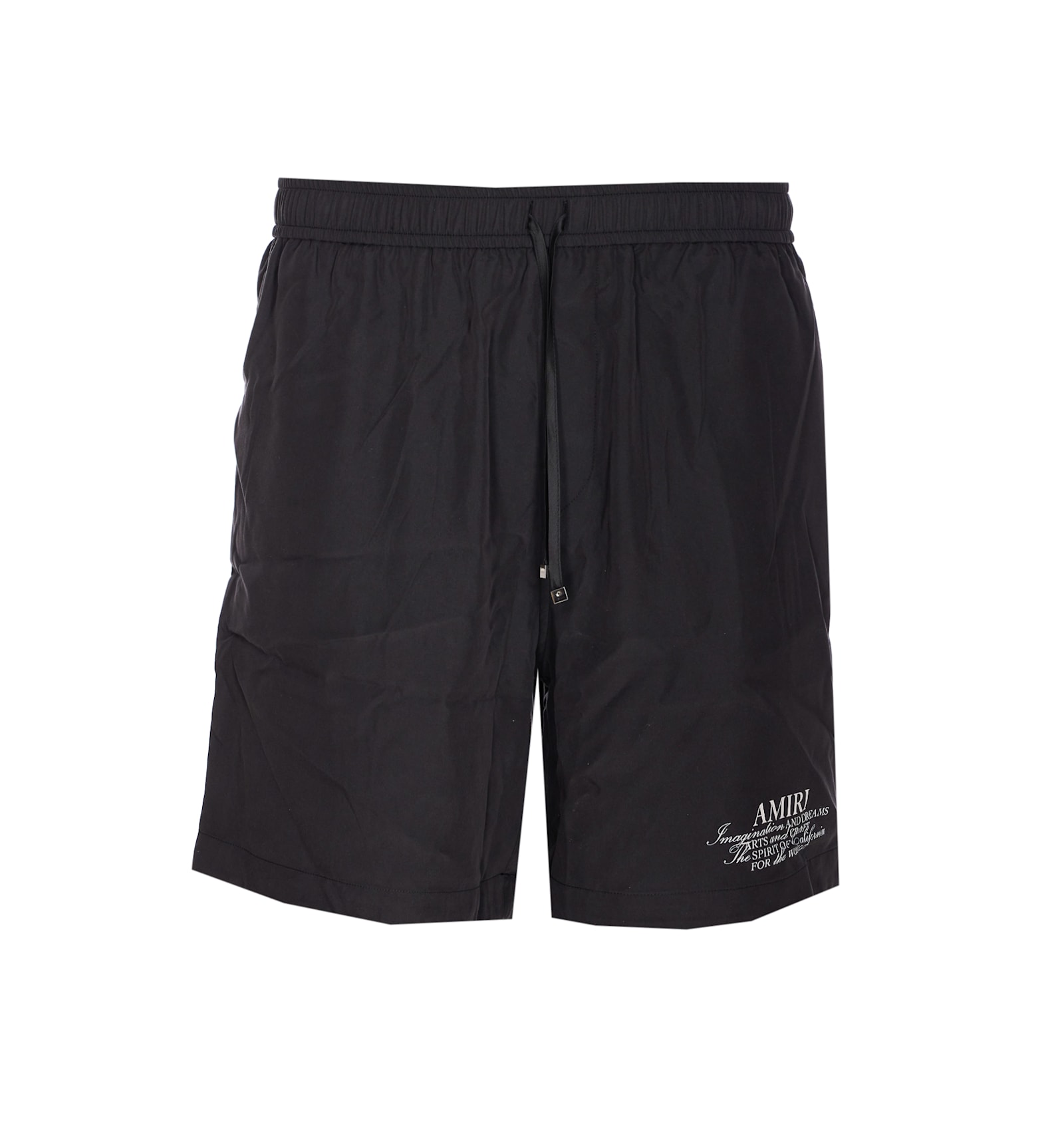 Amiri Elasticized Waist Knee Length Shorts With Print