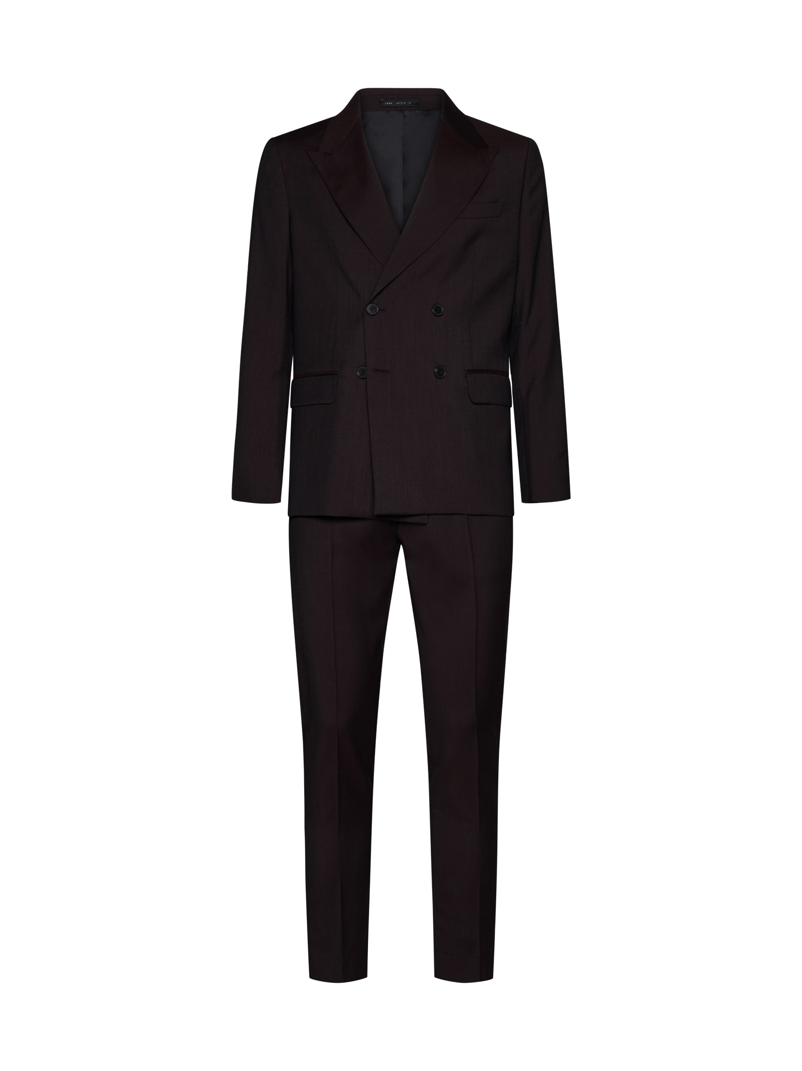 Shop Low Brand Suit In Black Rum