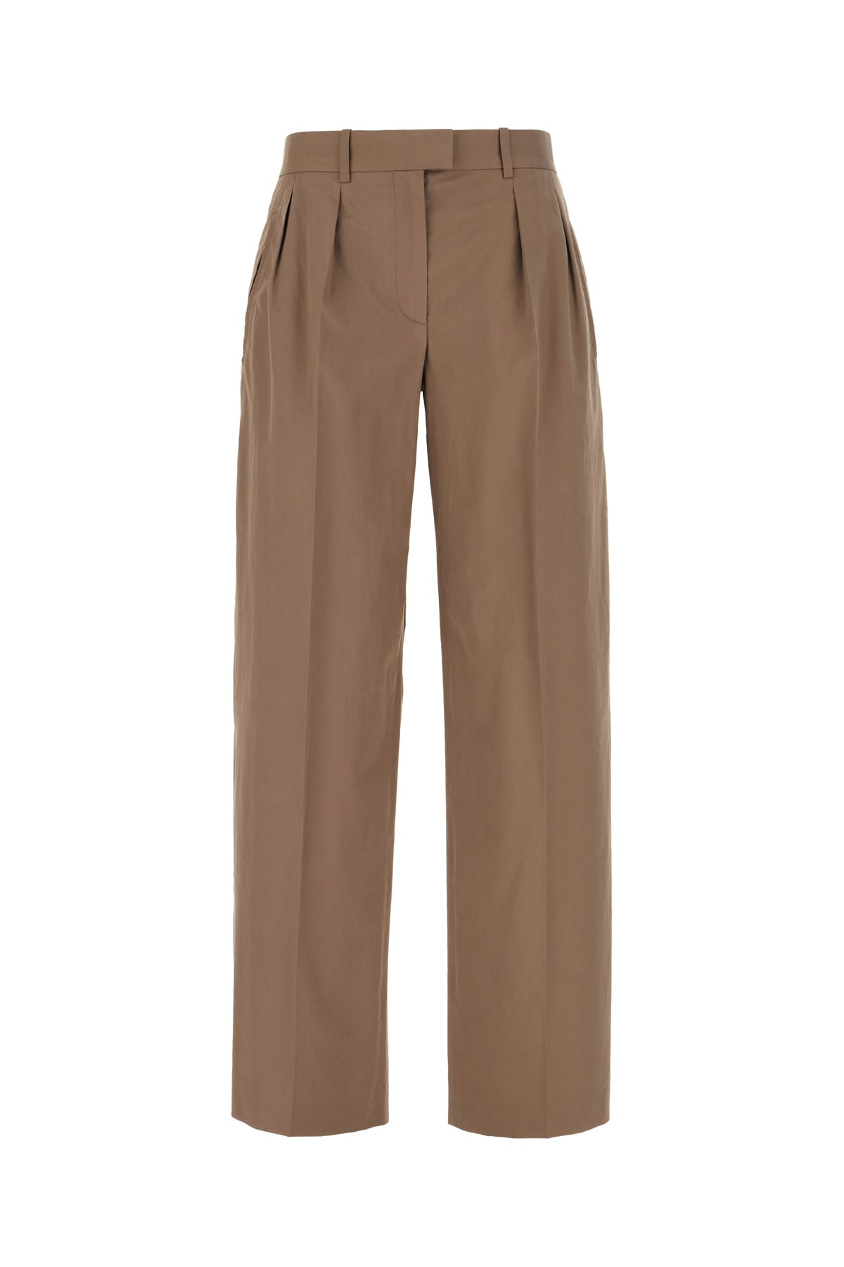 The Row Dark Grey Cotton Pants In Green